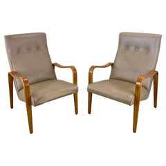 Pair Mid-Century Armchairs after Thonet