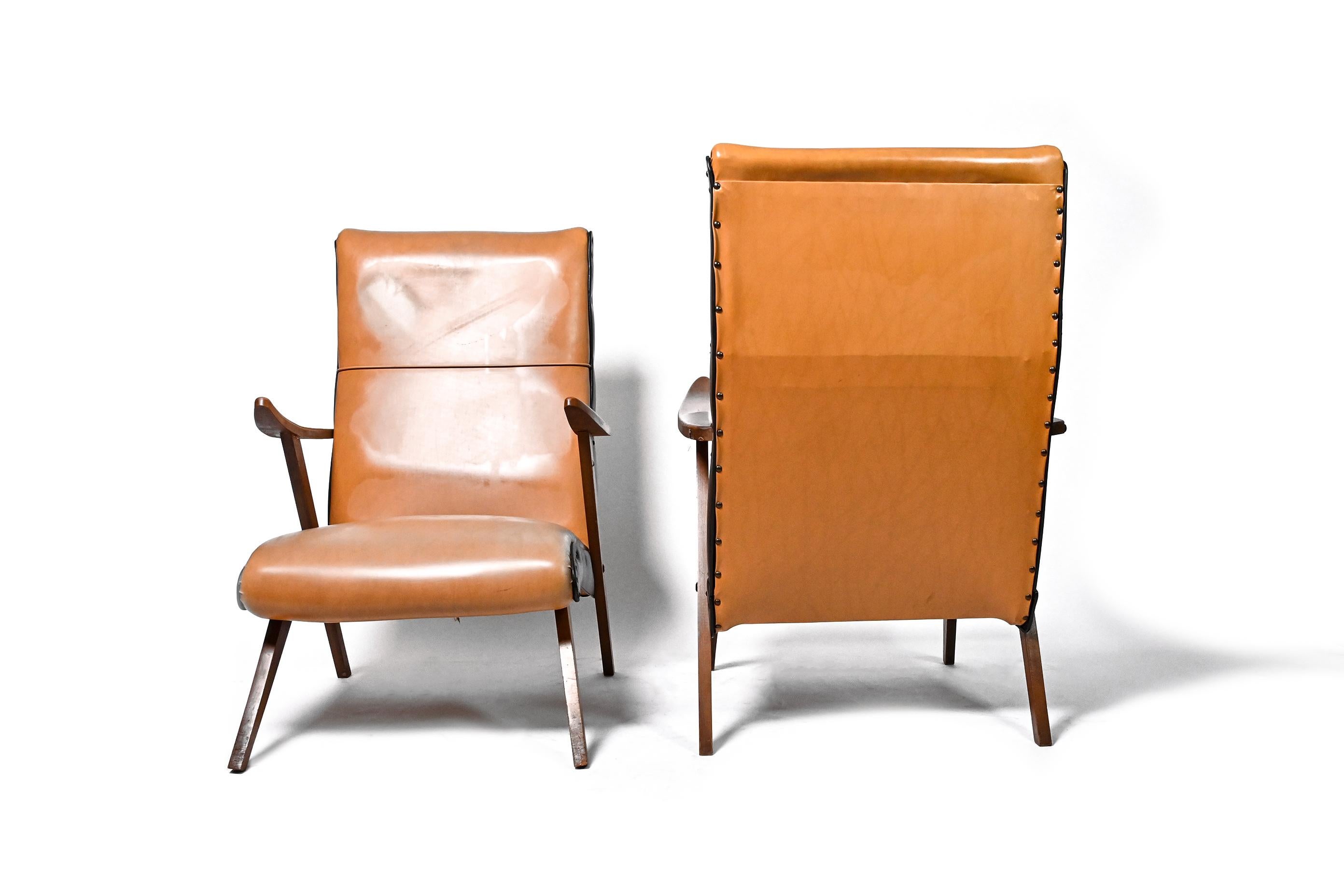 Polish Pair of Midcentury Armchairs, Poland, 1960s For Sale