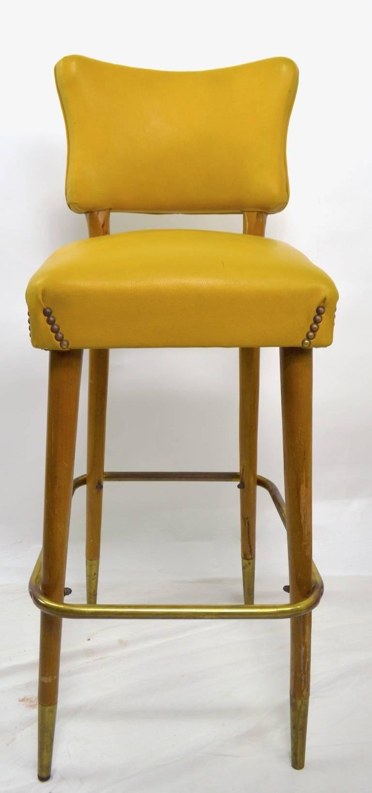 Mid Century Bar Counter Stool at 1stDibs mid century bar stool