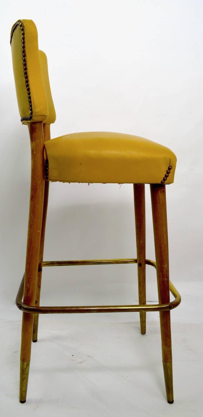 20th Century Mid Century Bar Counter Stool