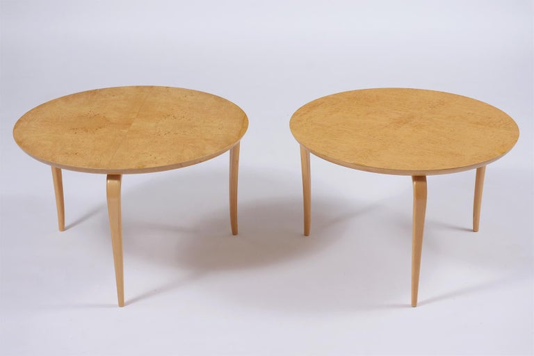 Mid-Century Modern Bruno Mathsson Side Tables For Sale