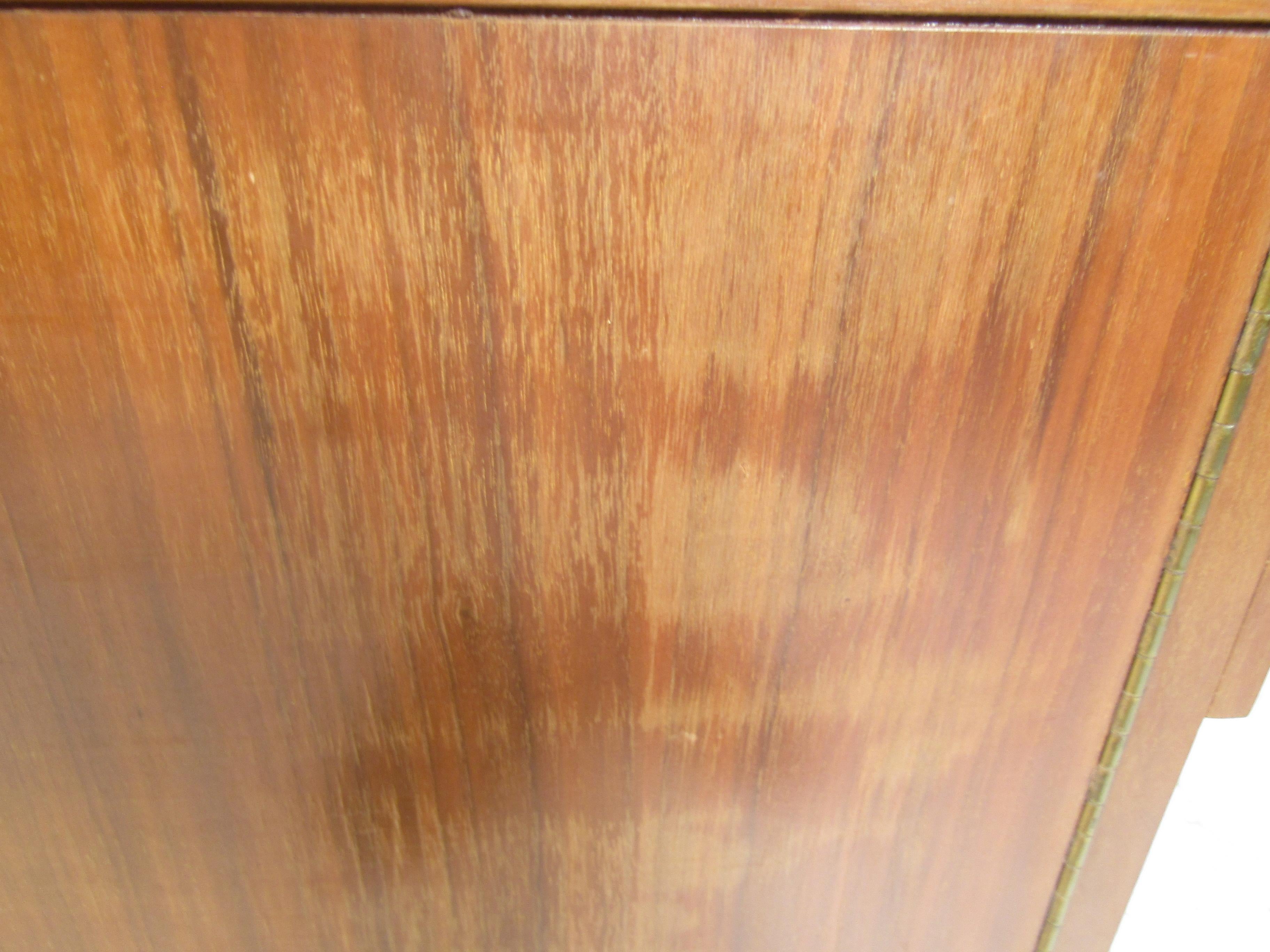 Late 20th Century Pair of Midcentury Brutalist Style Nightstands by Young Manufacturing Co.