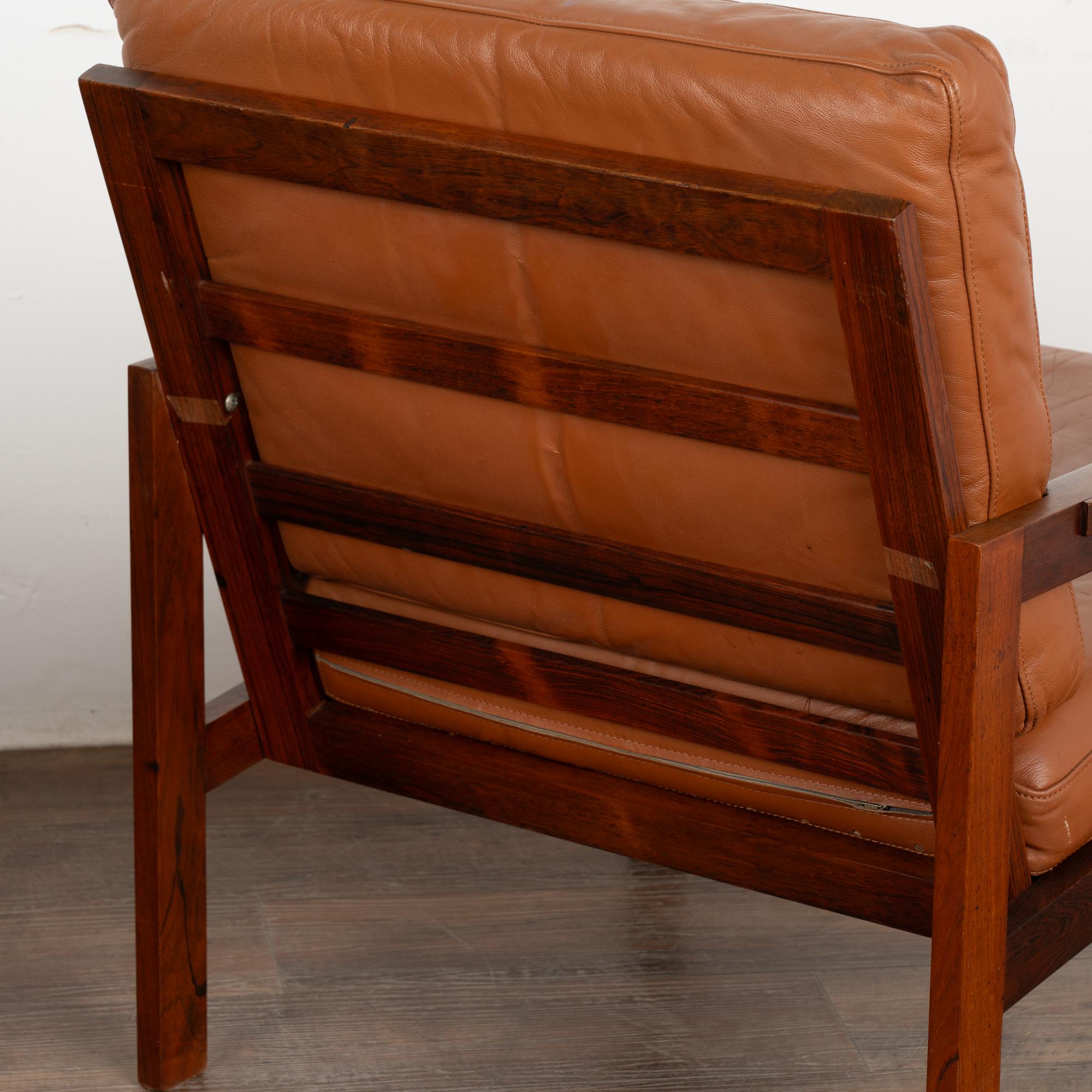 Pair, Mid Century Capella Arm Chairs by Illum Wikkelsøe, Denmark Circa 1960 For Sale 5