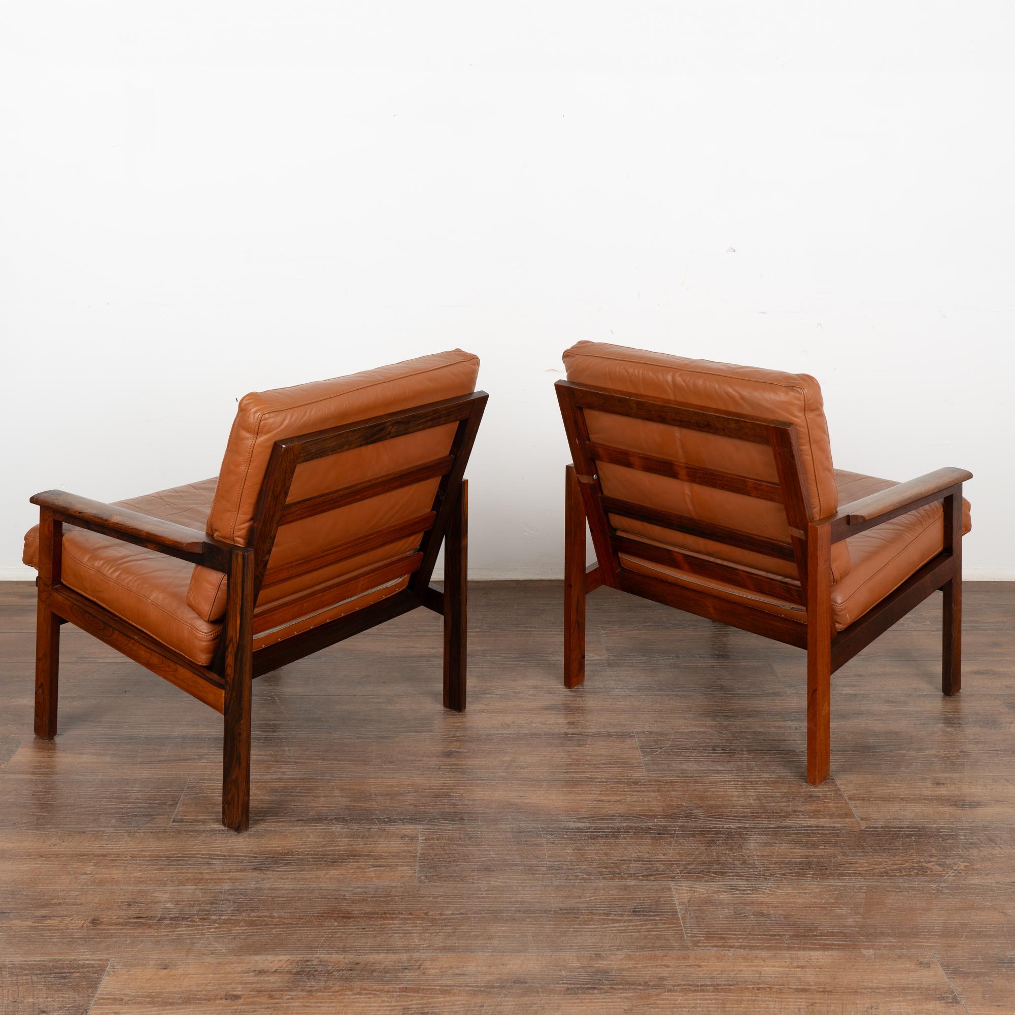 Pair, Mid Century Capella Arm Chairs by Illum Wikkelsøe, Denmark Circa 1960 For Sale 6