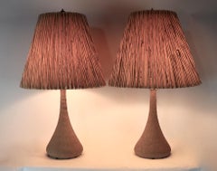 Pair of Midcentury Ceramic Lamps by G. Scatchard