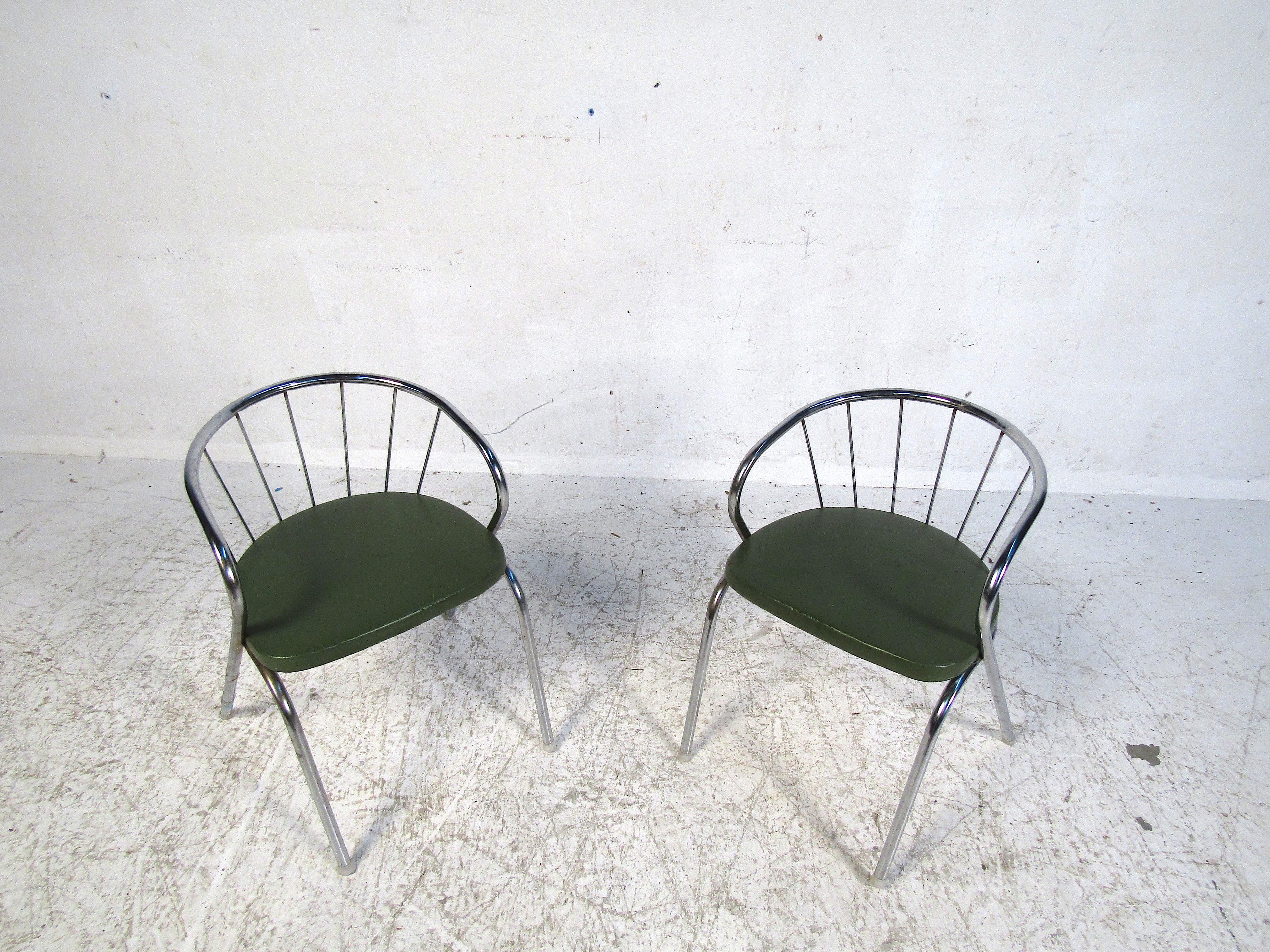 Mid-Century Modern Pair of Midcentury Children Stools For Sale