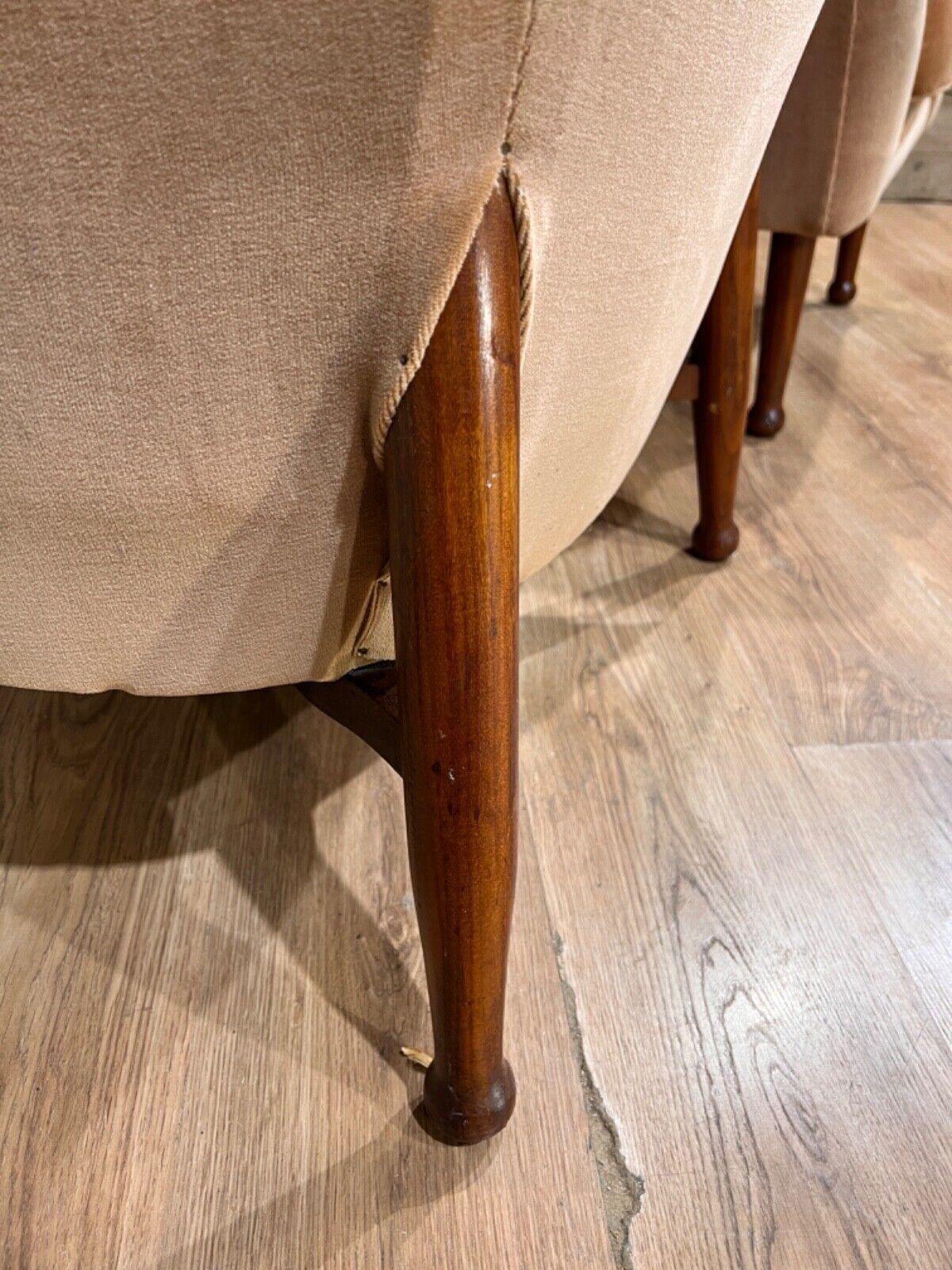Pair Mid Century Club Chairs Guy Rogers 1960s For Sale 1