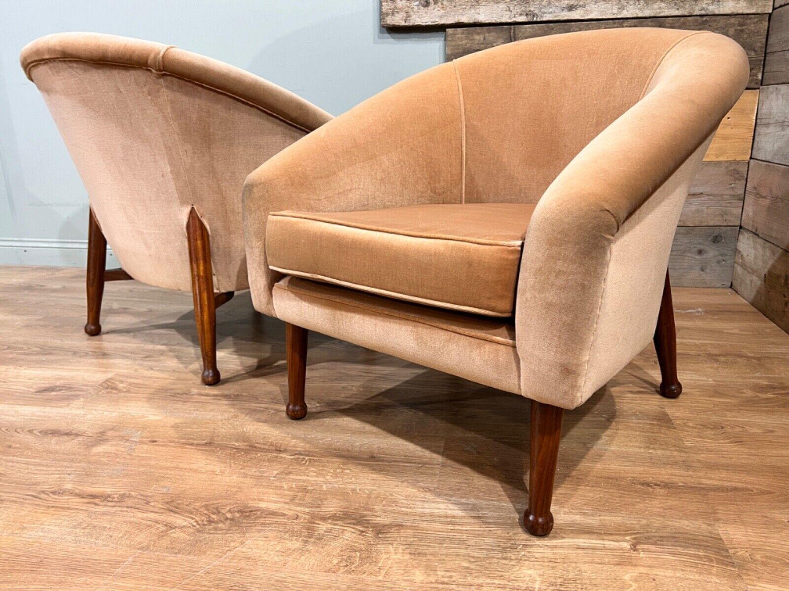 Pair Mid Century Club Chairs Guy Rogers 1960s For Sale 2