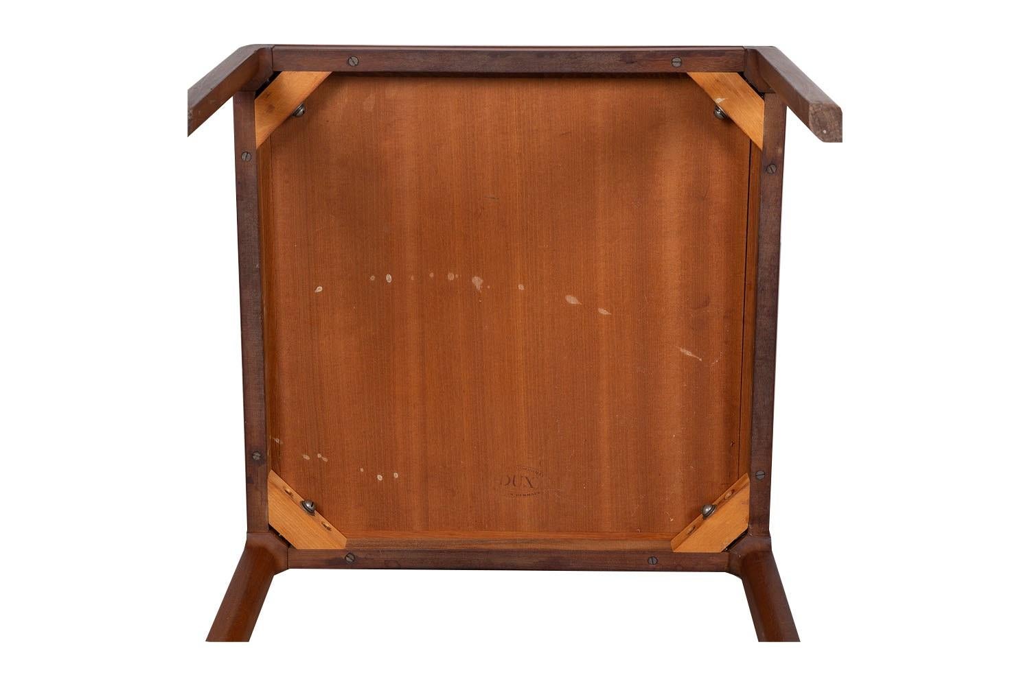 Paire de tables d'appoint danoises Dux Teck du milieu du siècle style Parson en vente 2