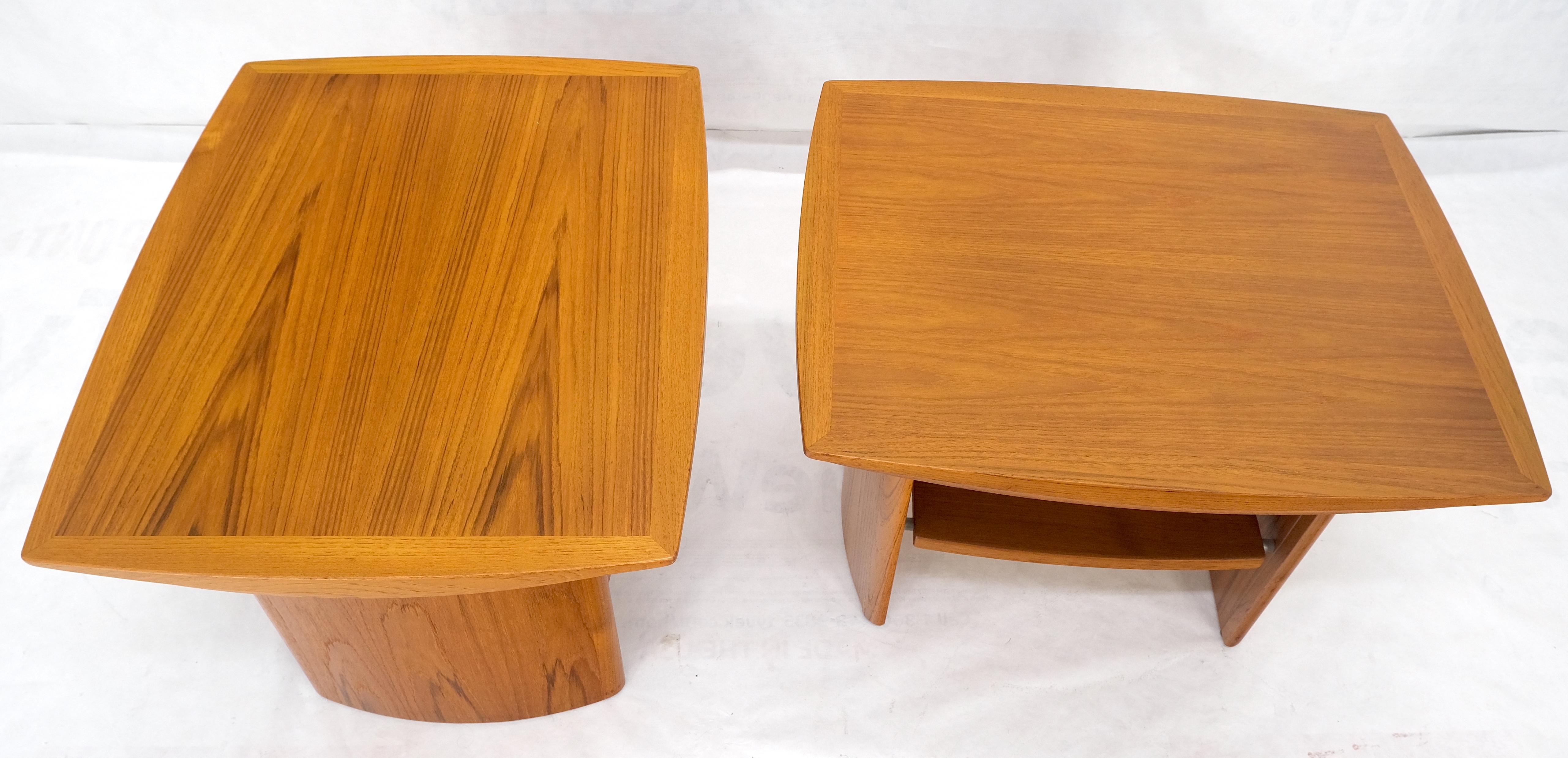 Paire de tables de nuit danoises mi-siècle moderne en teck MINT ! en vente 5