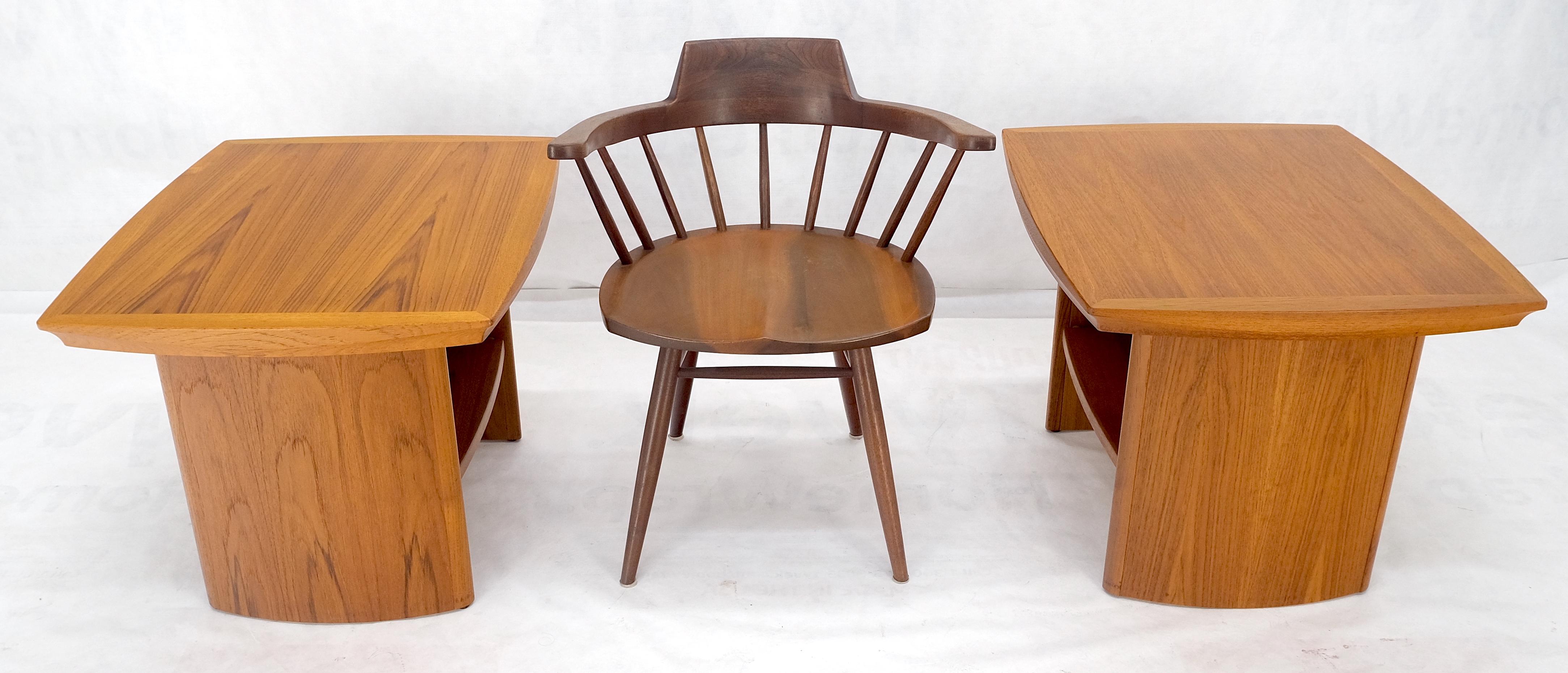 Paire de tables de nuit danoises mi-siècle moderne en teck MINT ! en vente 6