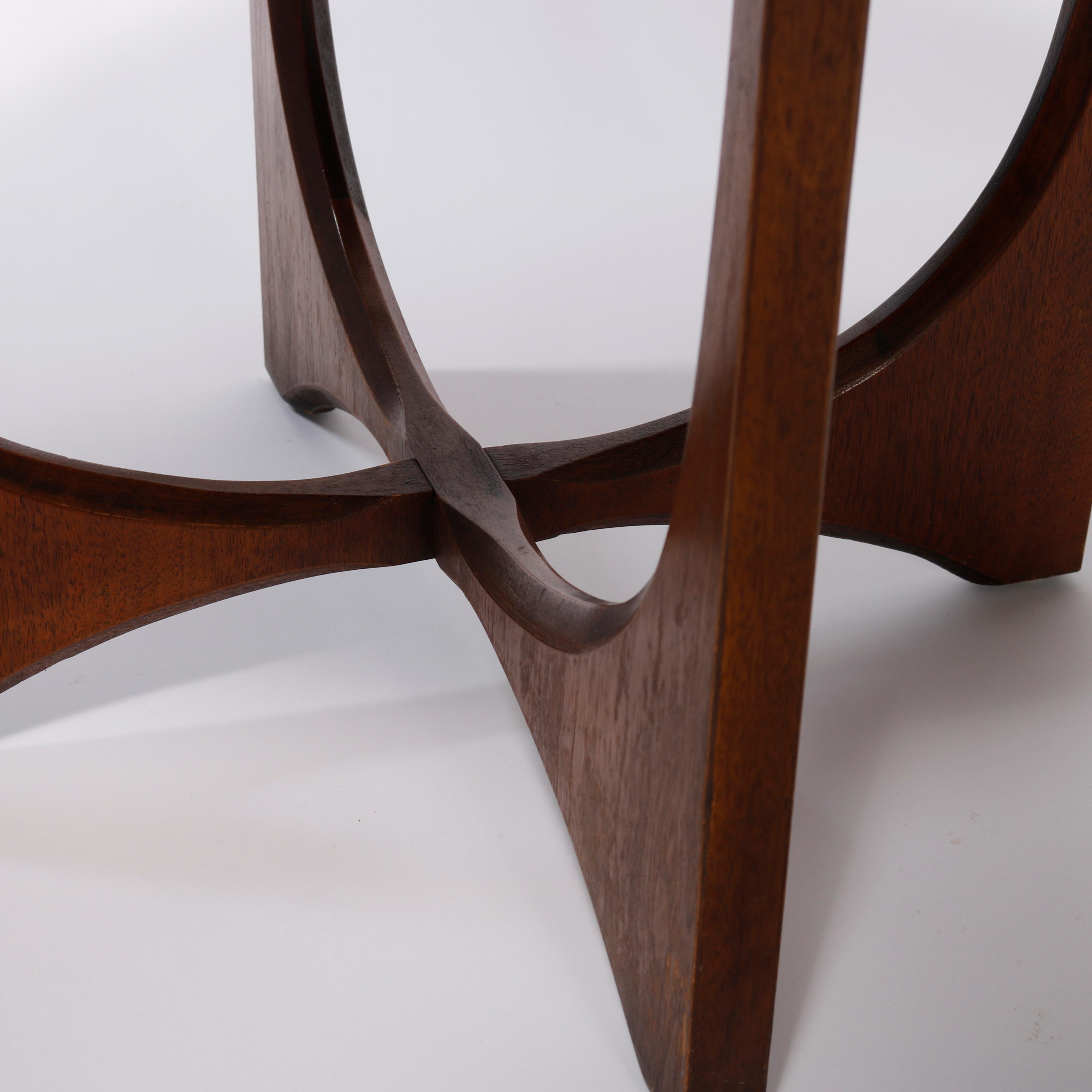 Pair Mid-Century Danish Modern Walnut Occasional Side Tables, Circa 1960’s 12