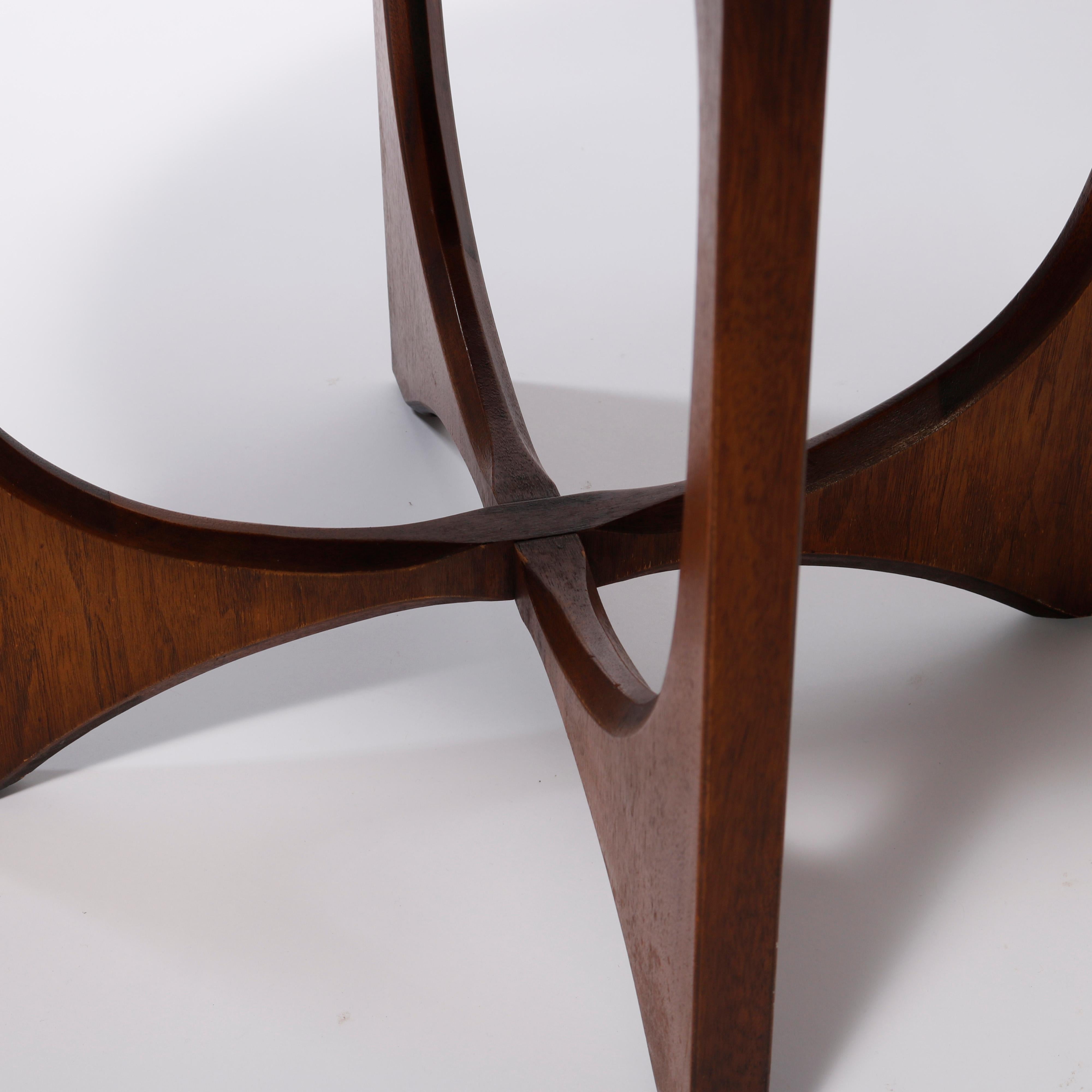 Pair Mid-Century Danish Modern Walnut Occasional Side Tables, Circa 1960’s 13