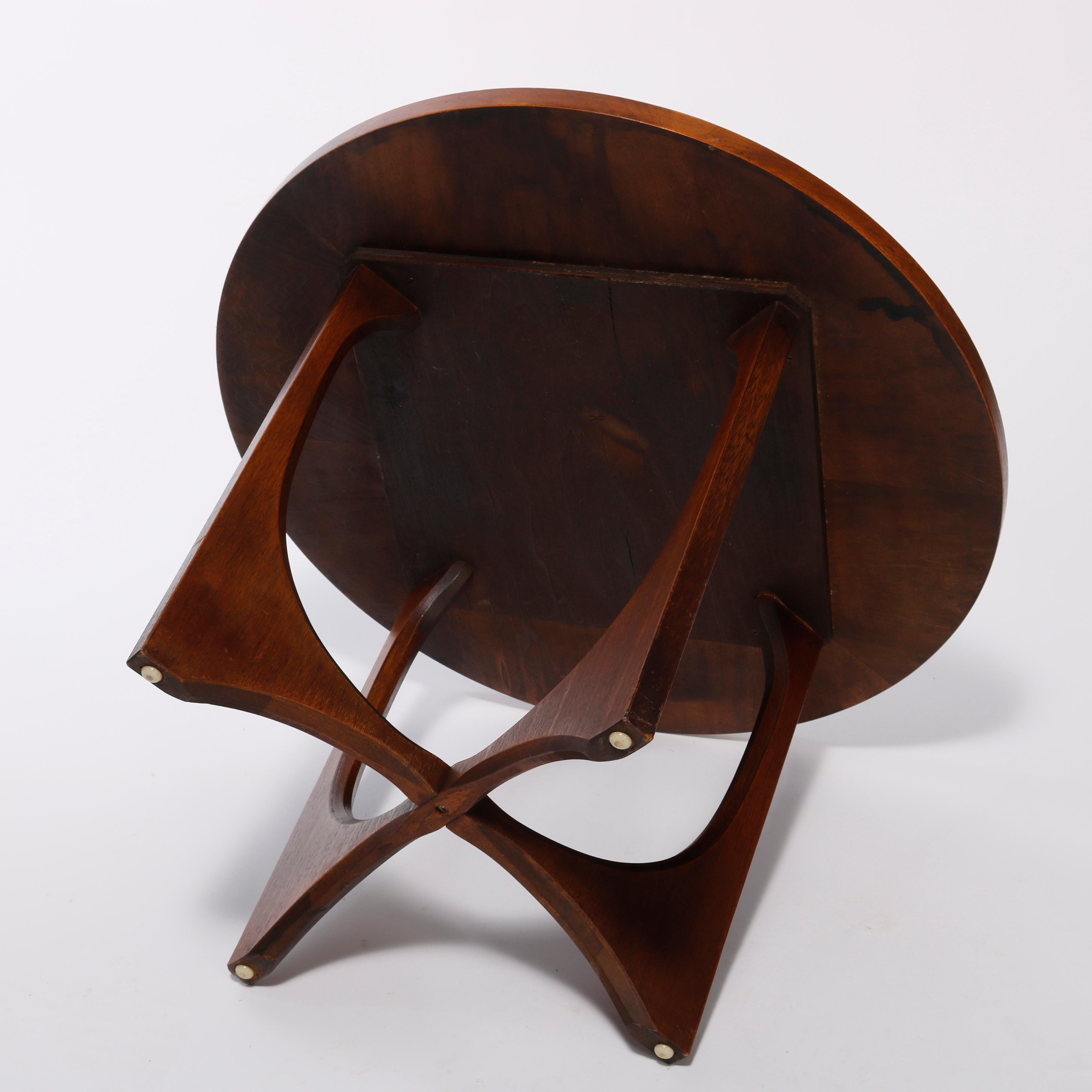 Pair Mid-Century Danish Modern Walnut Occasional Side Tables, Circa 1960’s 14