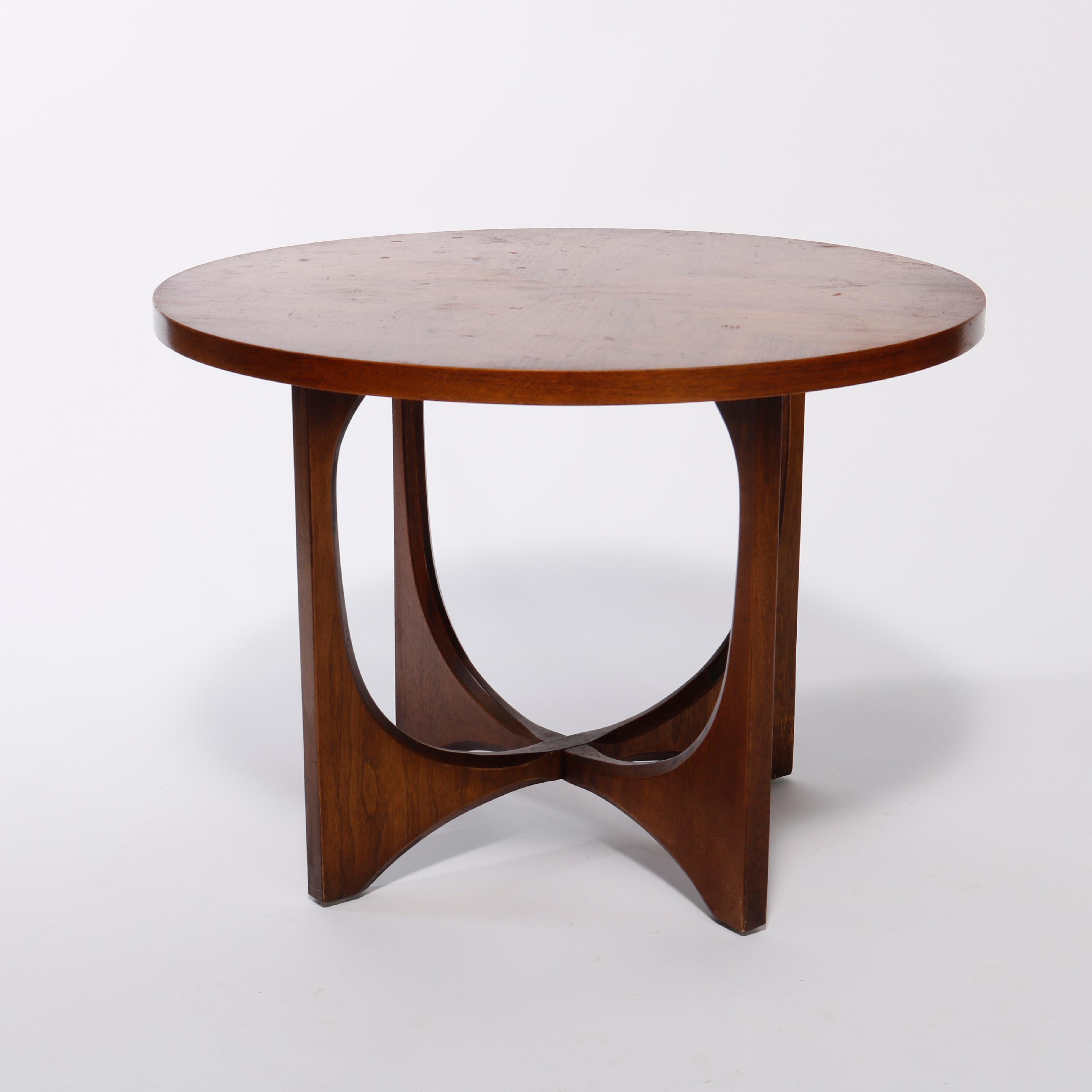 Pair Mid-Century Danish Modern Walnut Occasional Side Tables, Circa 1960’s In Good Condition In Big Flats, NY