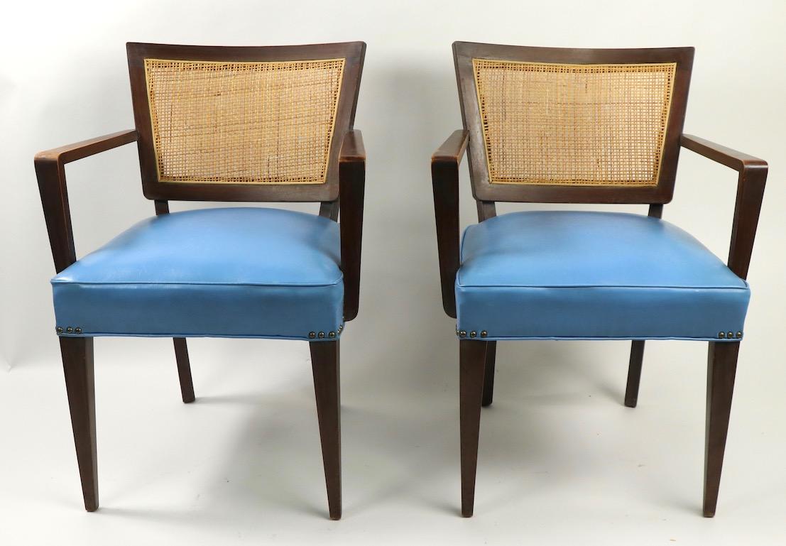 Pair of Mid Century  Dining Armchairs Attributed to Probber For Sale 6