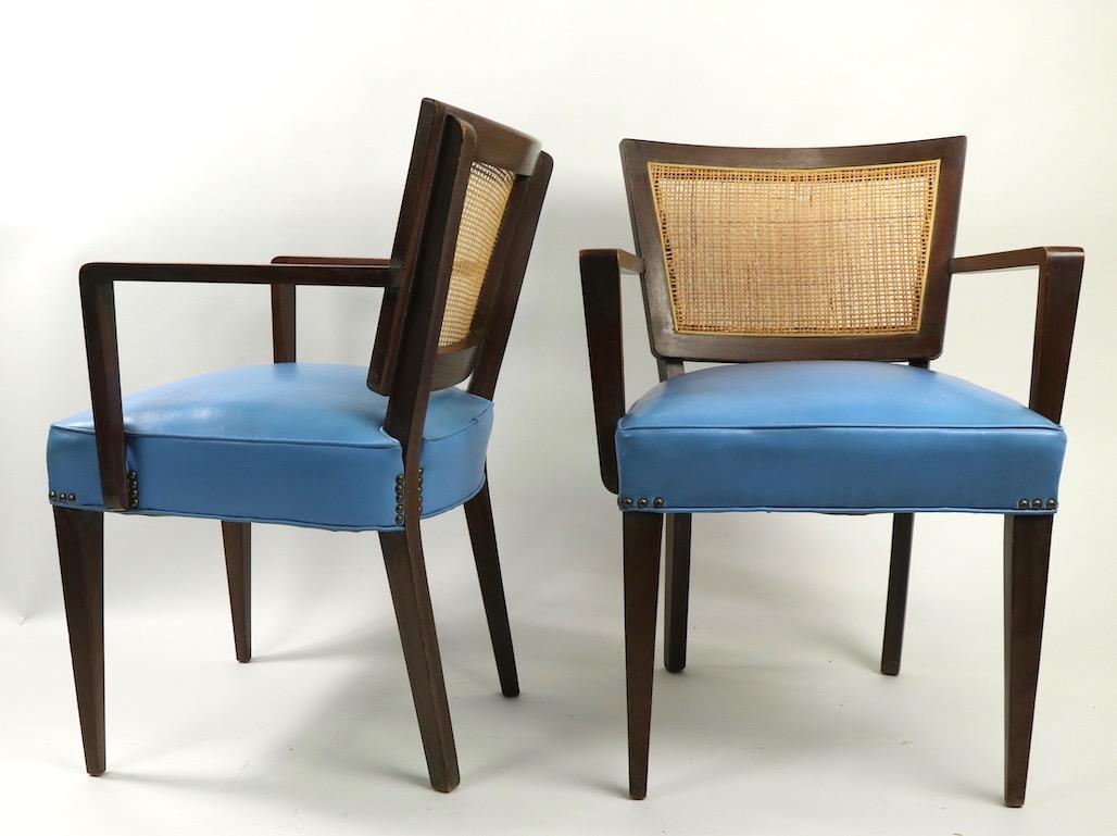 Pair of Mid Century  Dining Armchairs Attributed to Probber For Sale 8