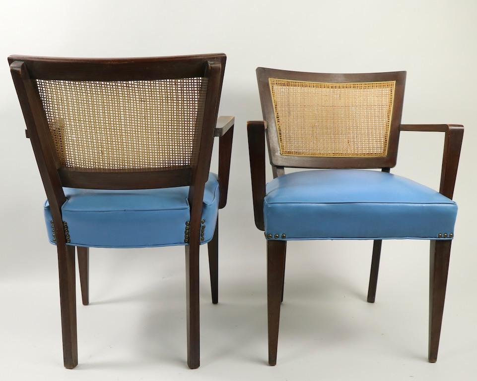 Pair of Mid Century  Dining Armchairs Attributed to Probber For Sale 9
