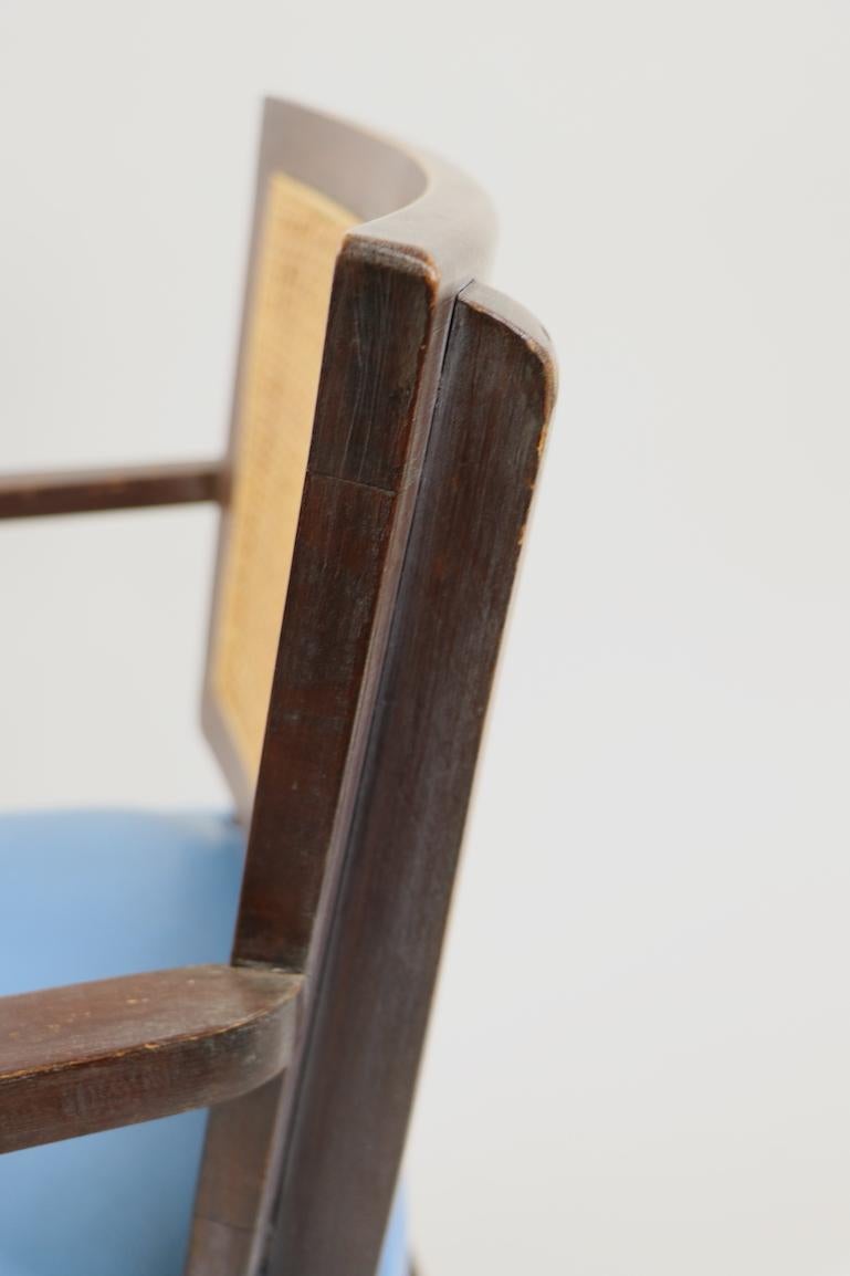 Tappezzeria Coppia di oggetti di metà secolo  Poltrone da pranzo attribuite a Probber in vendita