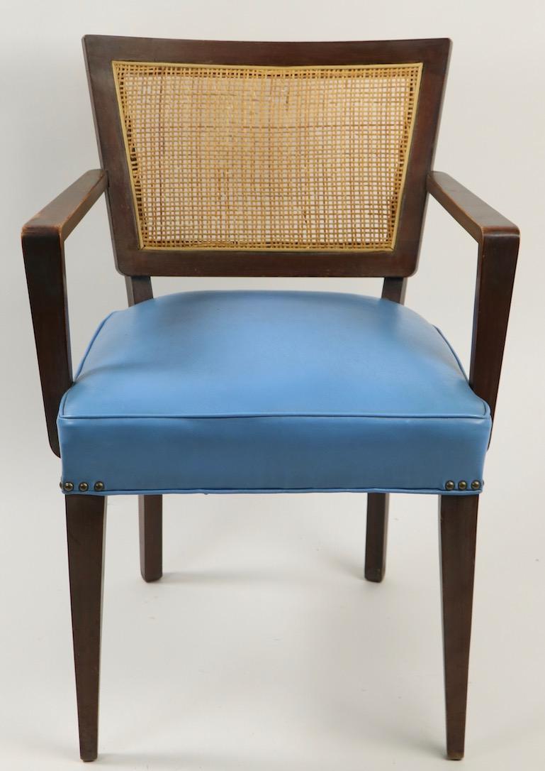 Pair of Mid Century  Dining Armchairs Attributed to Probber For Sale 1