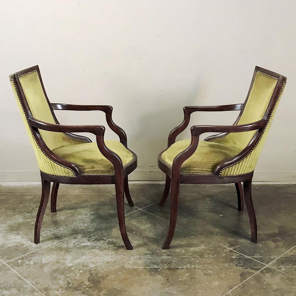 Pair of Midcentury French Armchairs In Good Condition In Dallas, TX
