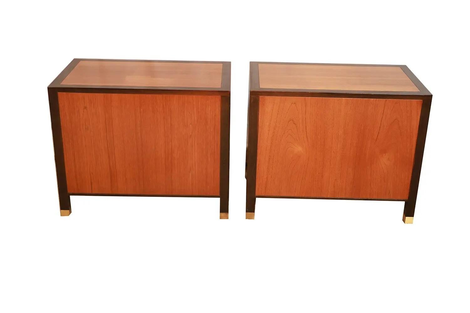 Pair Mid Century Harvey Probber Nightstands End Tables For Sale 1