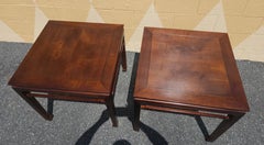 Paire de tables d'appoint de style Henredon Ming du milieu du siècle dernier