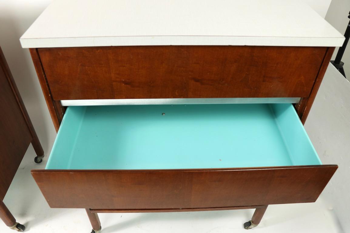 Pair Of Mid Century Hill Rom Dressers For Sale At 1stdibs