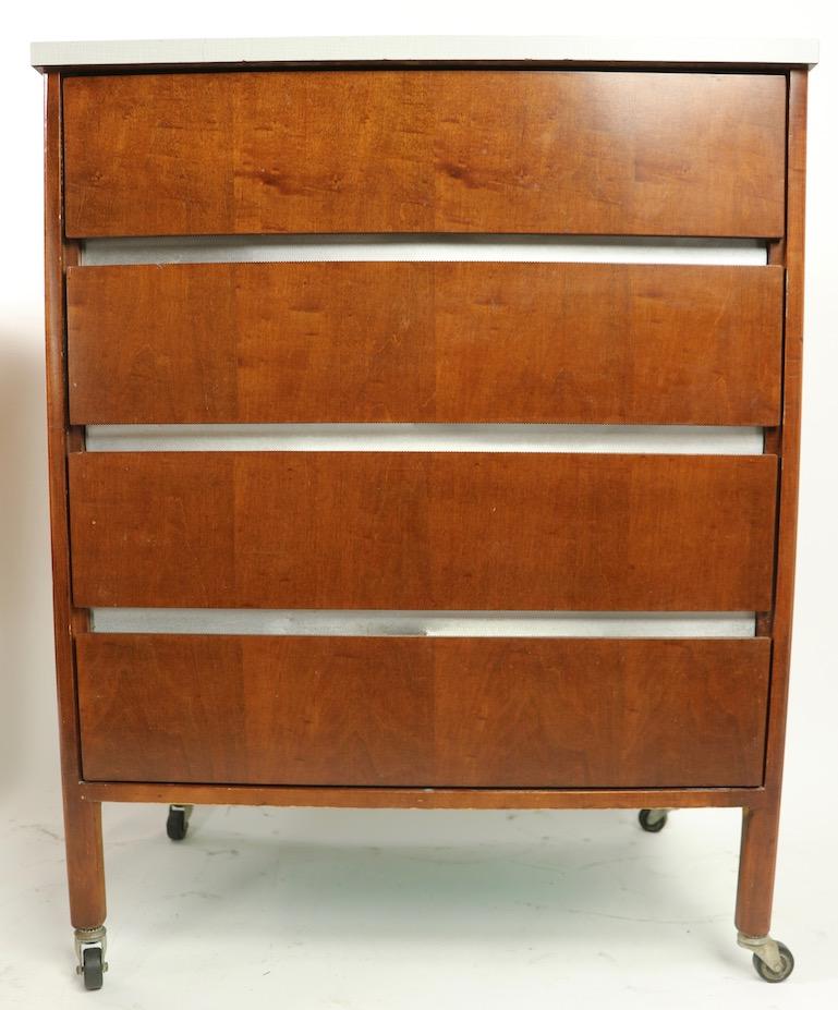 Pair of Mid Century Hill-Rom Dressers In Good Condition In New York, NY