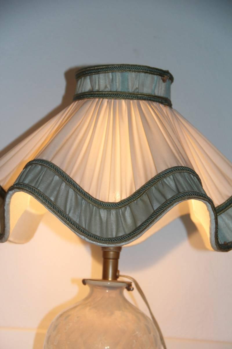 Mid-20th Century Pair of Mid-Century Modern Italian Table Lamp Seguso Design 1950