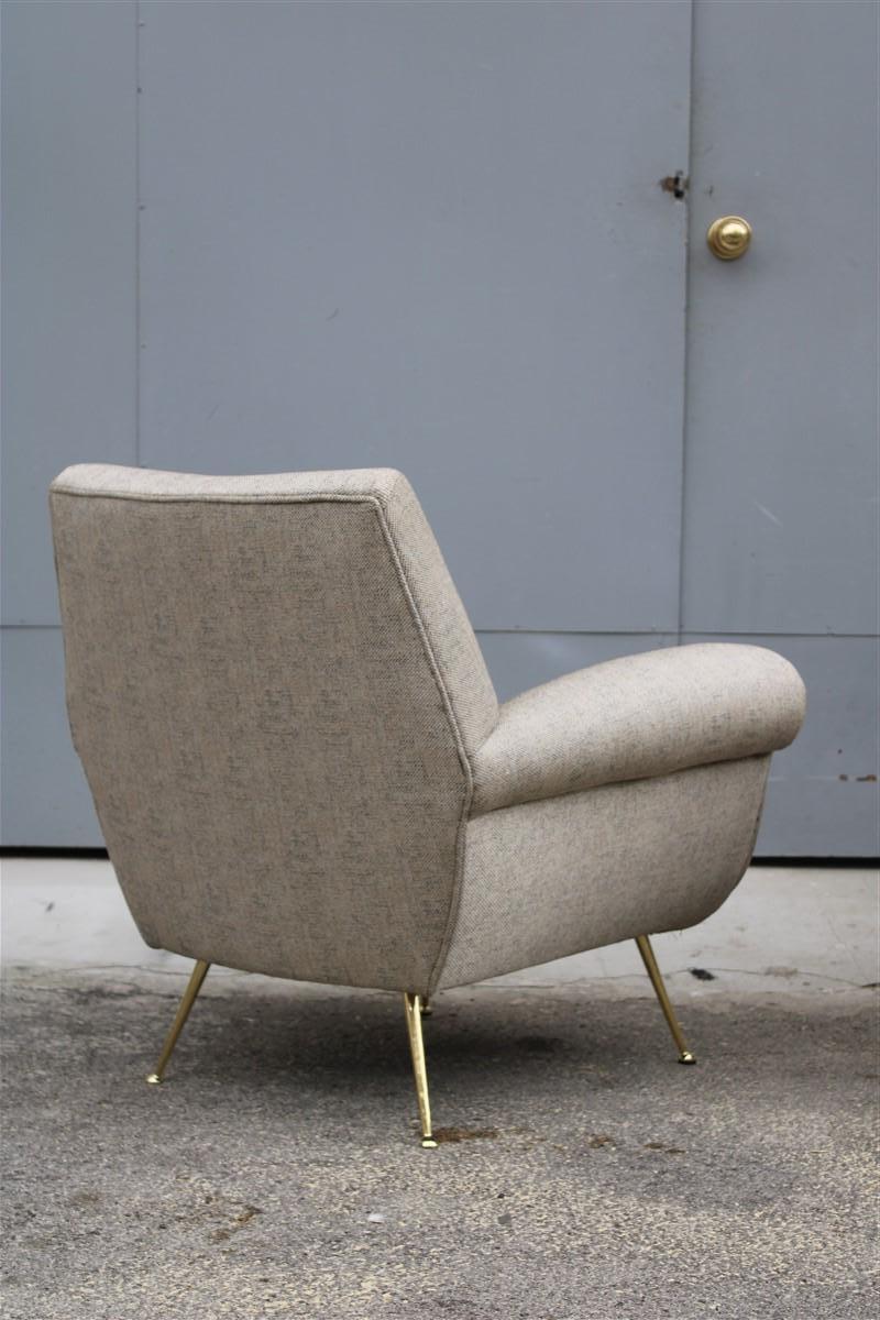 Paar italienische Design-Sessel aus der Mitte des Jahrhunderts Gigi Radice für Minotti 1950er Jahre im Angebot 3