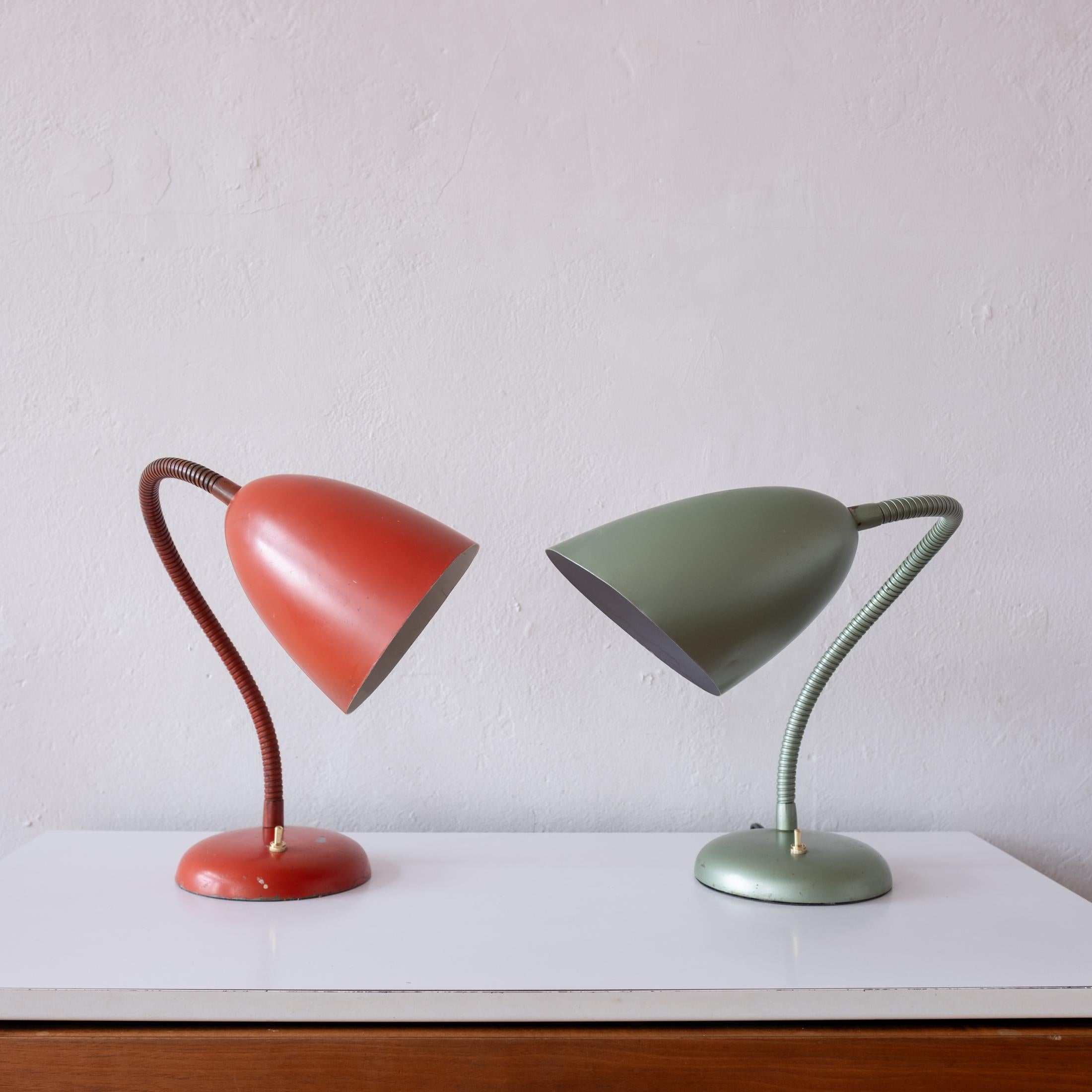 Paire de lampes de table Kurt Versen du milieu du siècle 1950 en vente 3