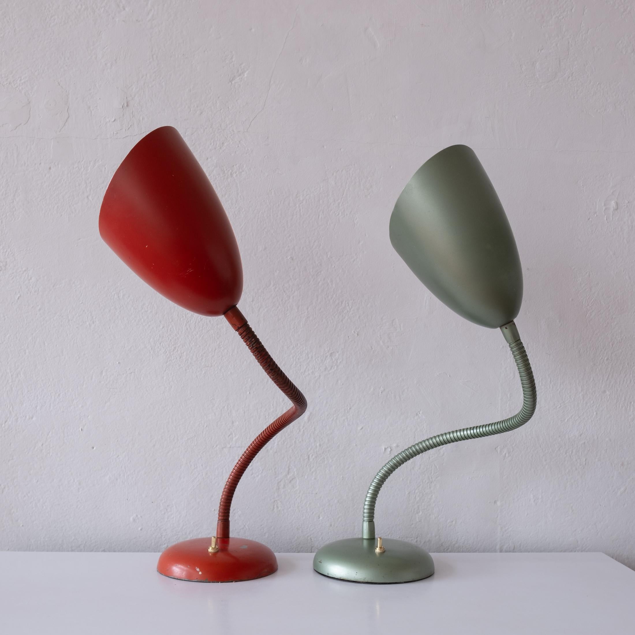 Paire de lampes de table Kurt Versen du milieu du siècle 1950 Bon état - En vente à San Diego, CA