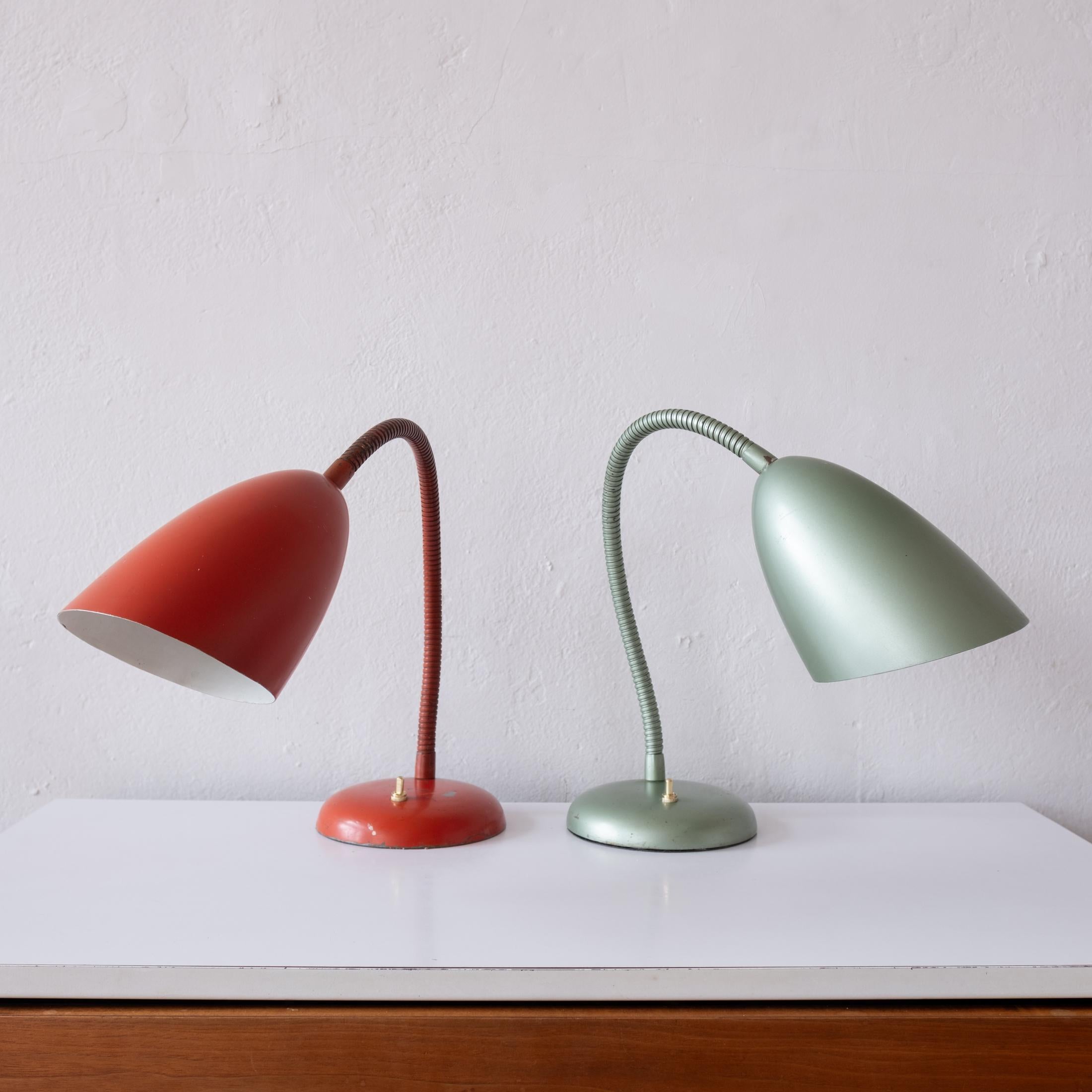 Milieu du XXe siècle Paire de lampes de table Kurt Versen du milieu du siècle 1950 en vente