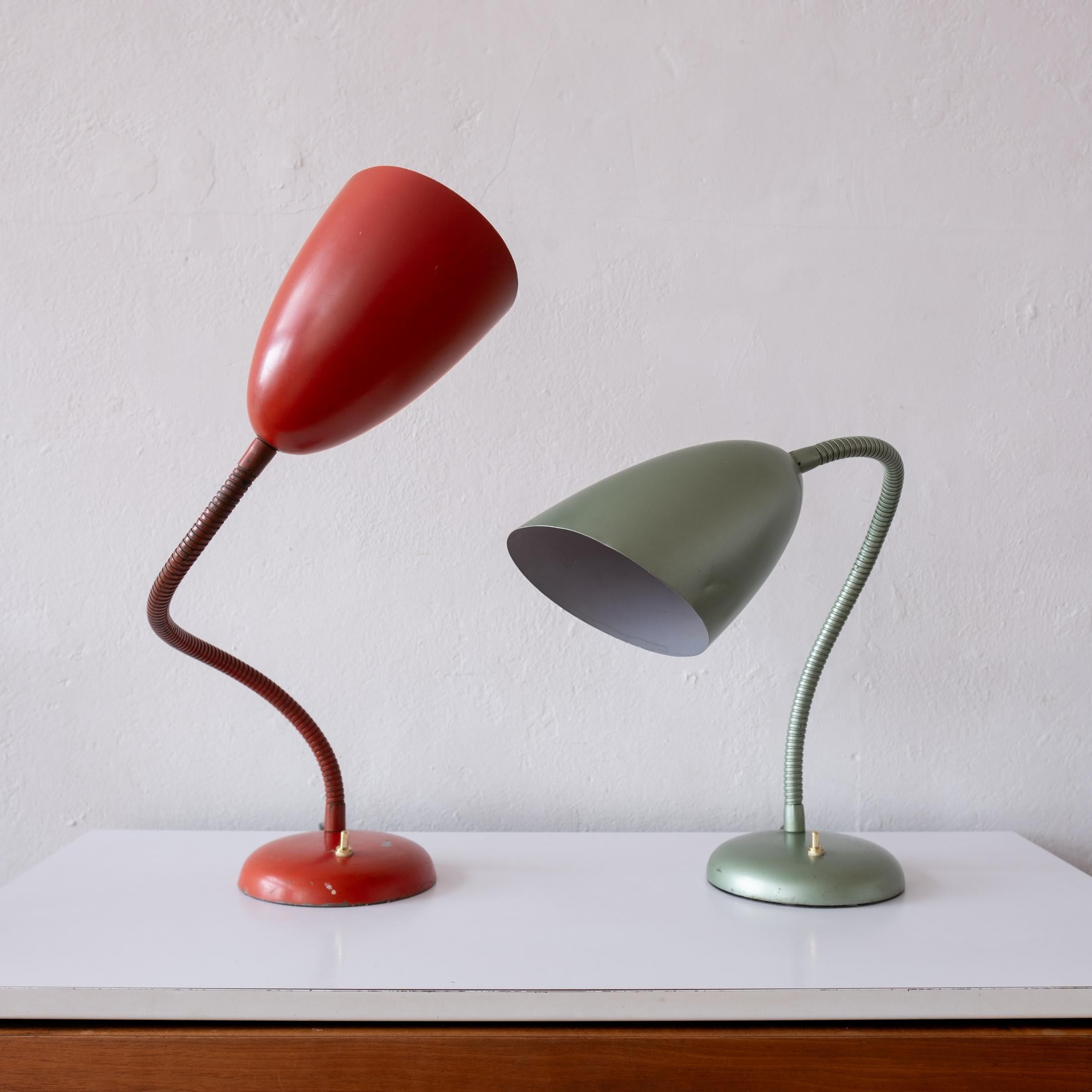 Paire de lampes de table Kurt Versen du milieu du siècle 1950 en vente 2