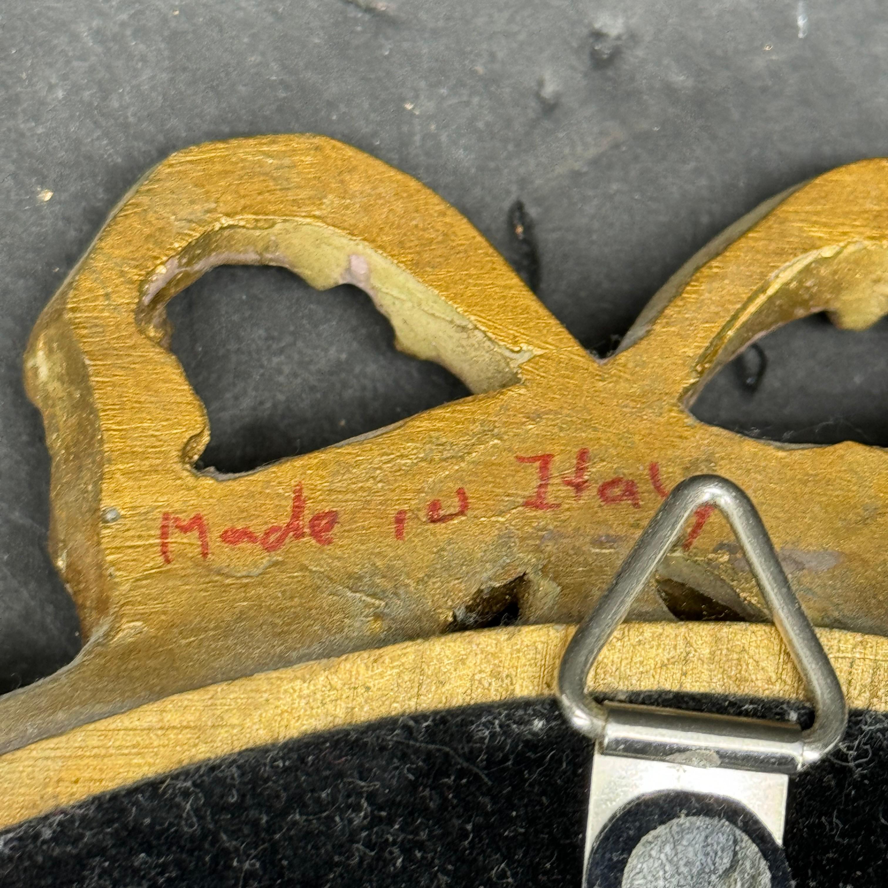 Paar ovale vergoldete Wandspiegel im Louis-XVI.-Stil aus der Mitte des Jahrhunderts, Italien im Zustand „Gut“ im Angebot in Haddonfield, NJ