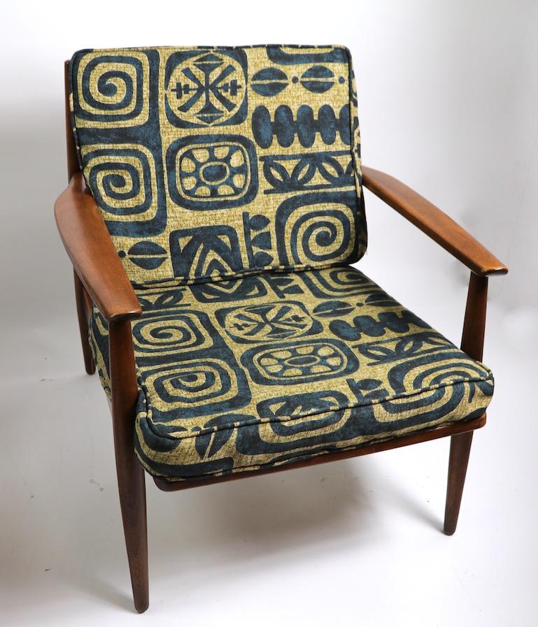 American Pair of Mid Century  Lounge Chairs by Baumritter