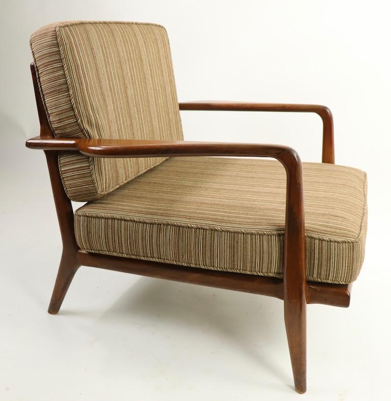 Pair of Mid Century Lounge Chairs by Mel Simlow For Sale 2