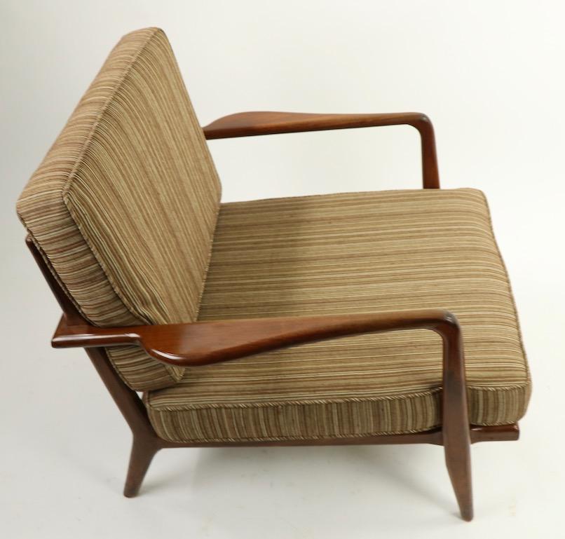 Pair of Mid Century Lounge Chairs by Mel Simlow For Sale 3