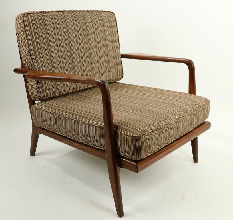 Pair of Mid Century Lounge Chairs by Mel Simlow For Sale 6