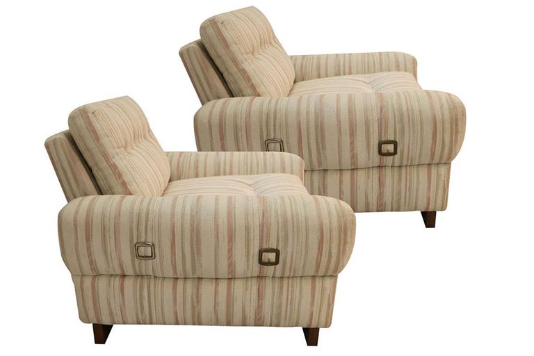 Mid-Century Modern Pair of Midcentury Lounge Club Armchairs For Sale