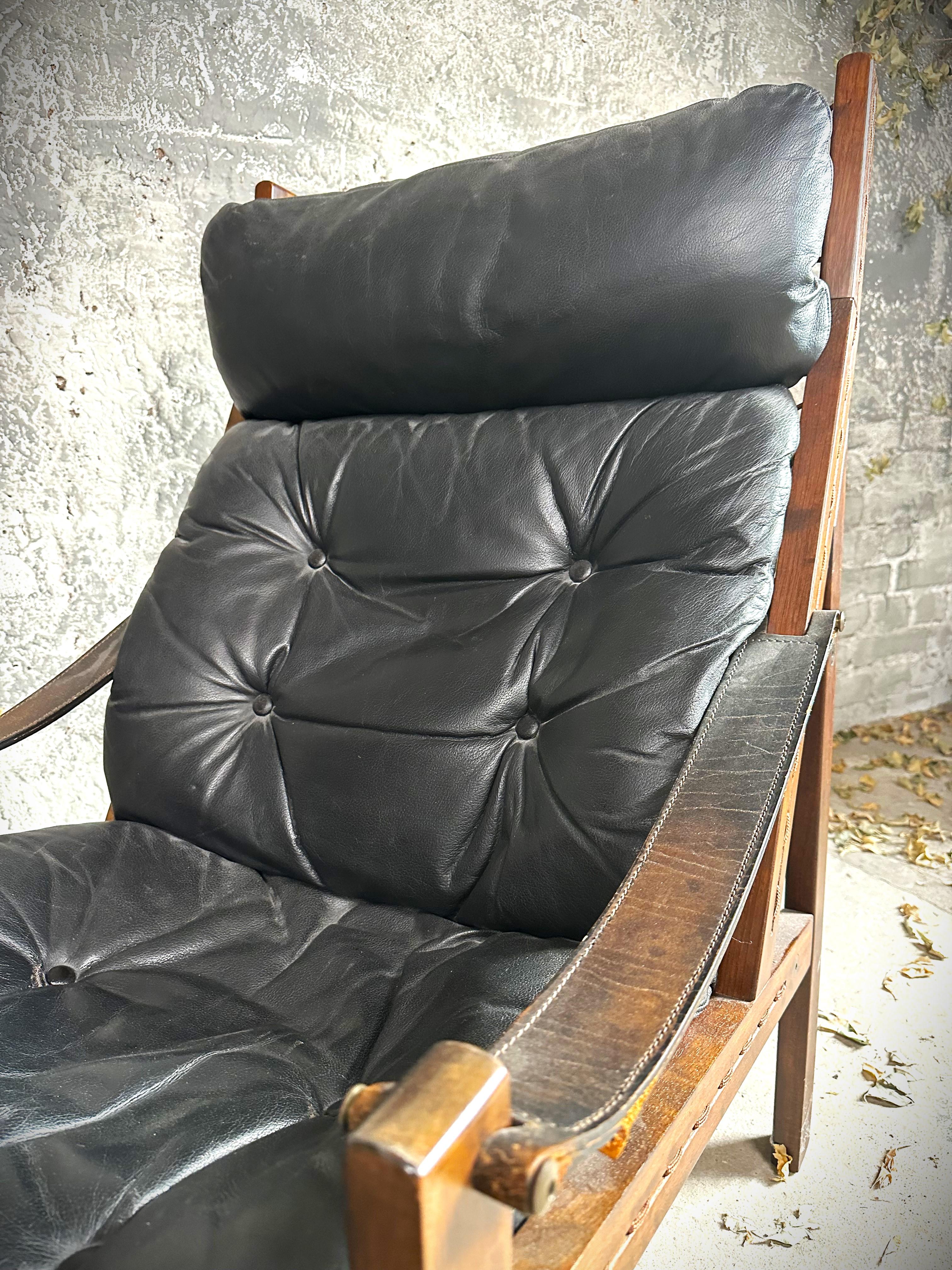 Paire de chaises de salon du milieu du siècle par Torbjørn Afdal pour Bruksbo, Norvège 1960 en vente 12