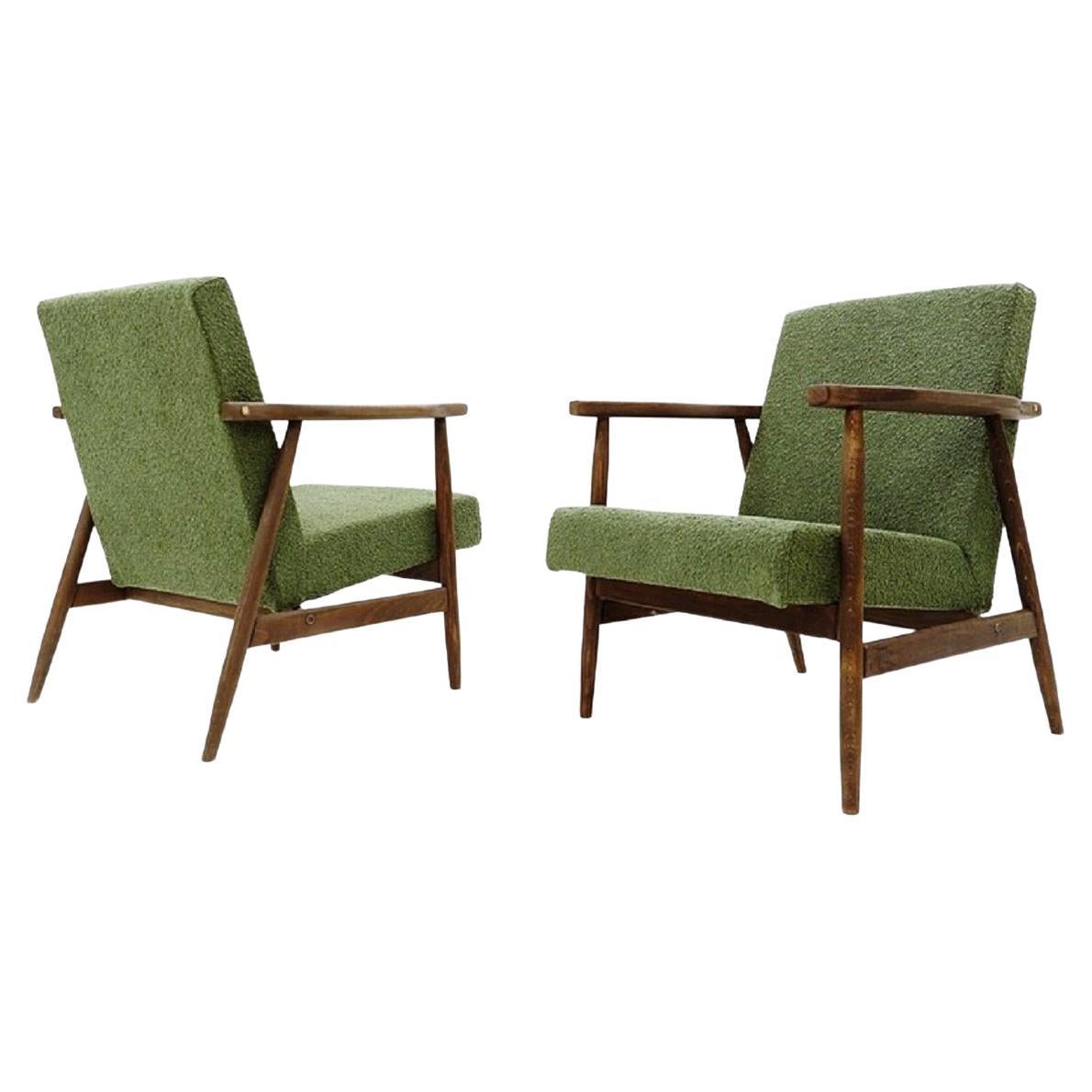 MidCentury Modern Bottle Green Armchair at 1stDibs