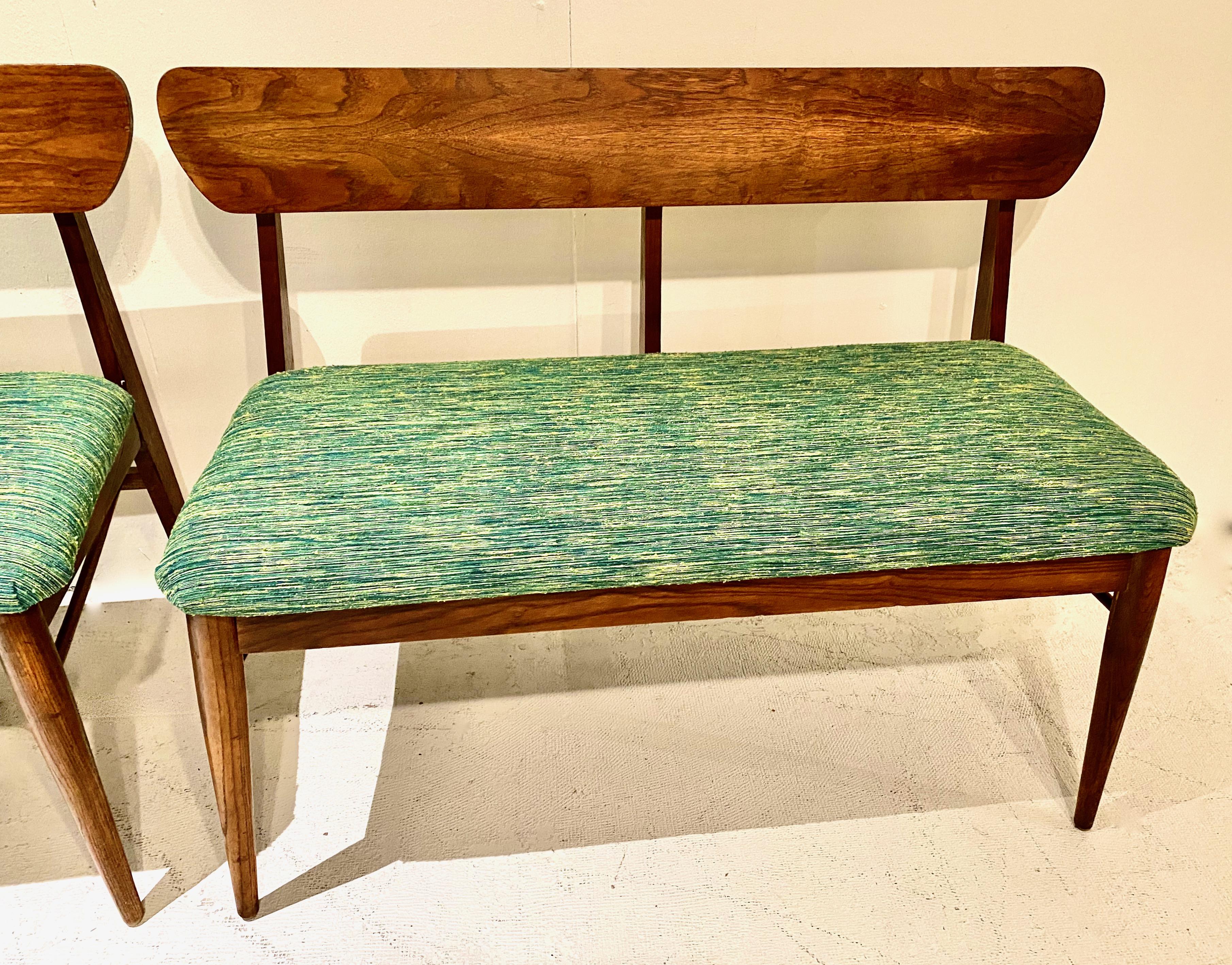 Pair Mid-Century Modern Benches In Good Condition In Pasadena, CA