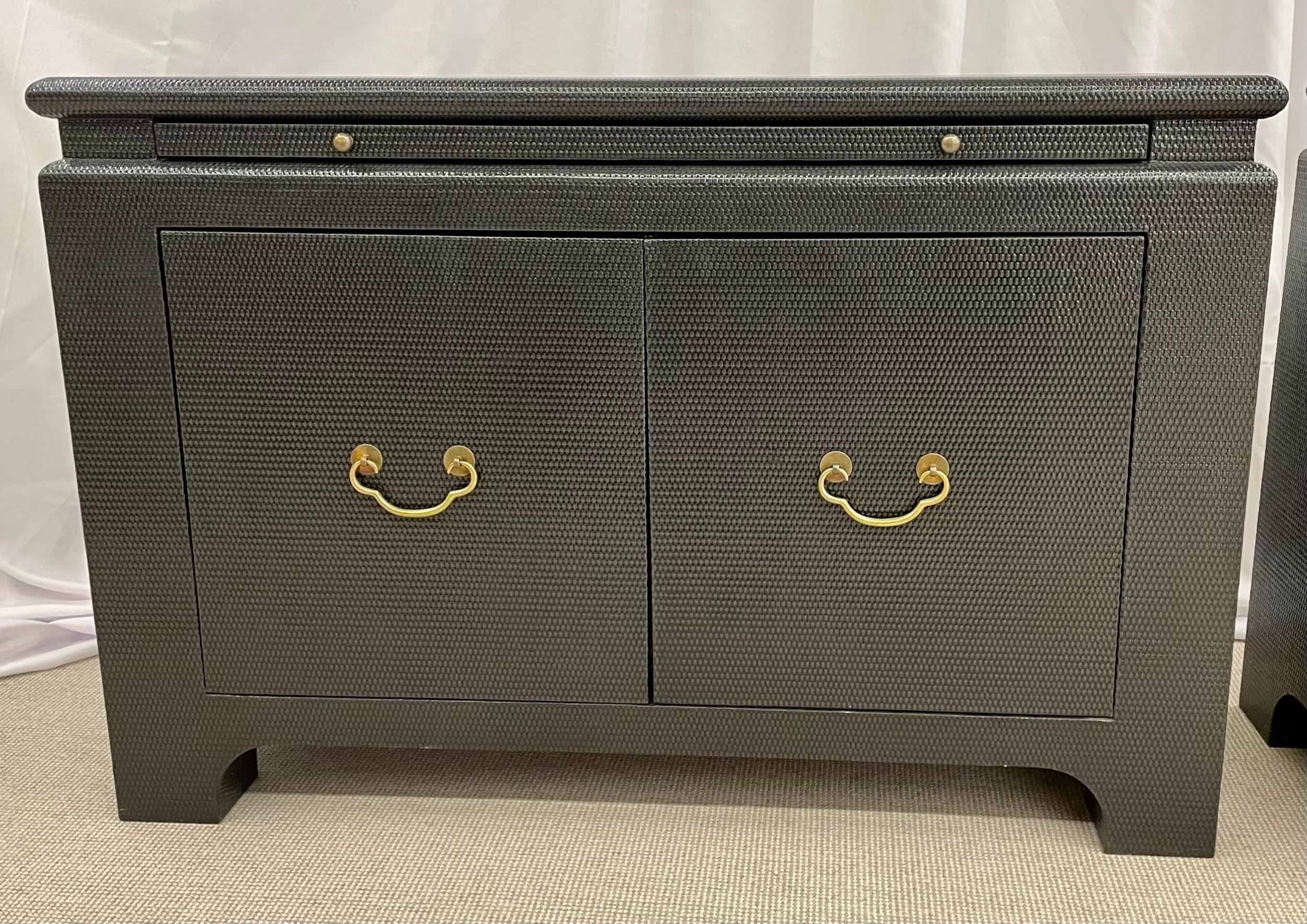 Pair Mid-Century Modern Cabinets Commodes or Night Stands Harrison Van Horn For Sale 1