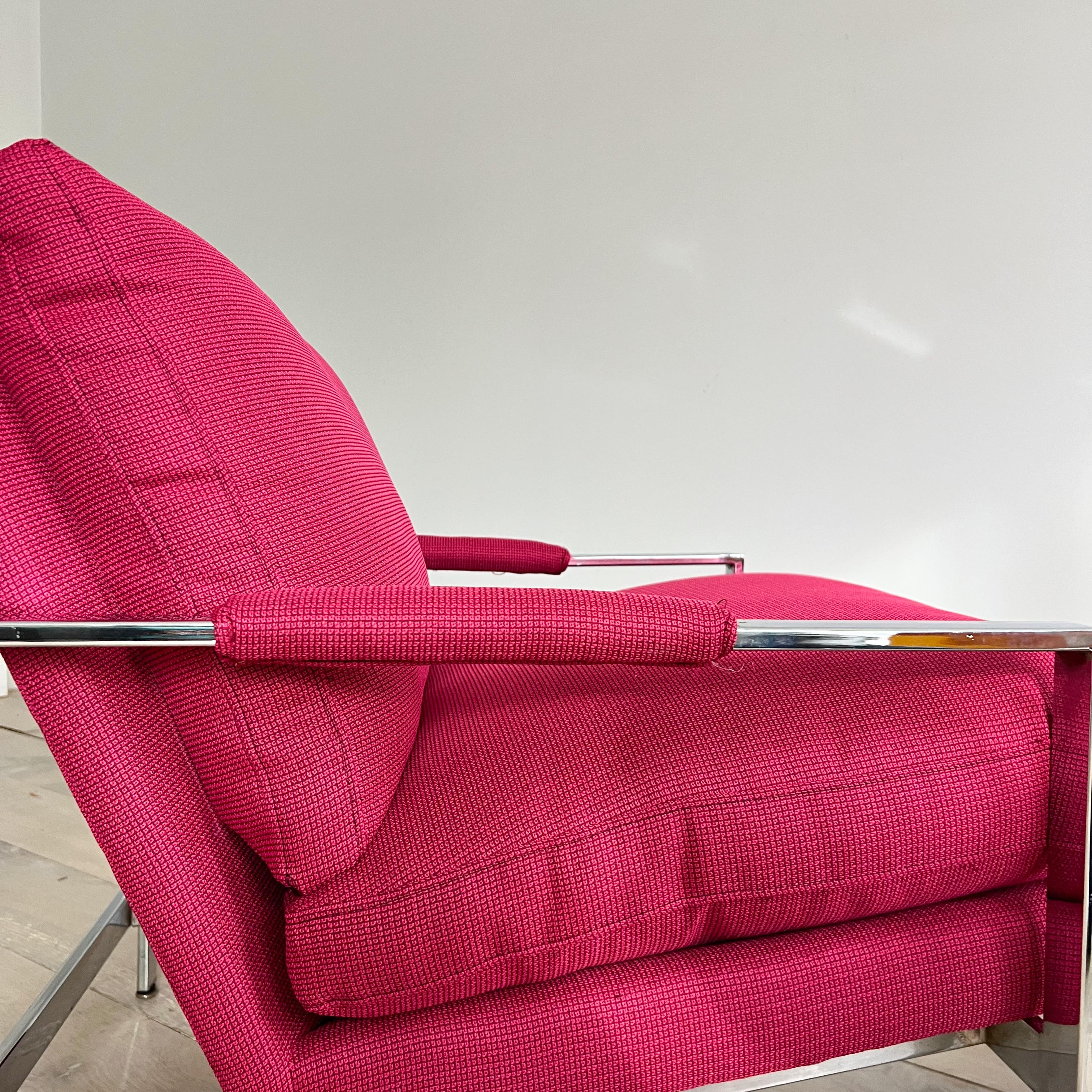 Paire de chaises longues chromées mi-siècle modernes de Milo Baughman pour Thayer Coggin en vente 8