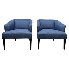 Pair Mid Century Modern Club Chairs