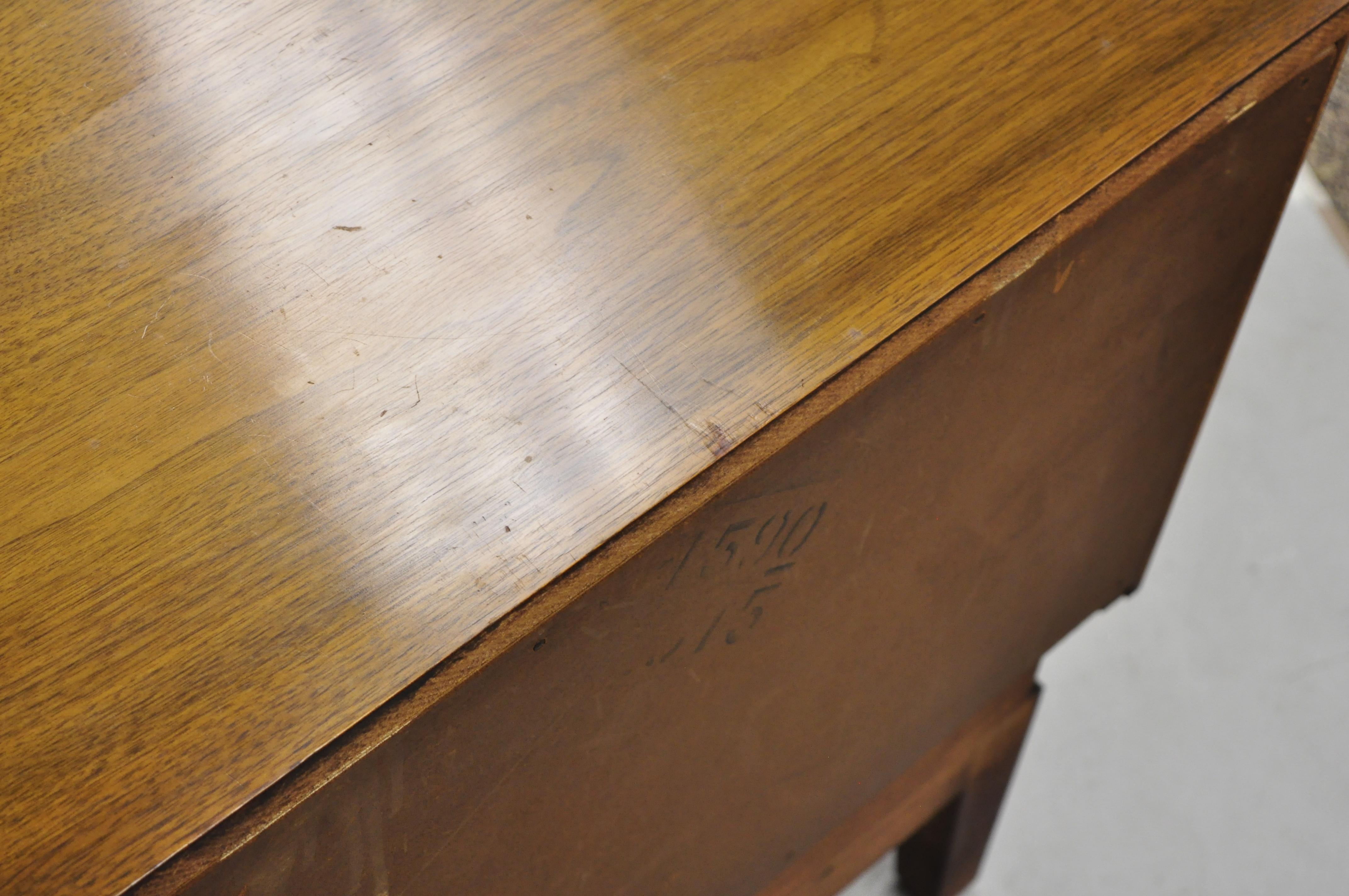 Mid-Century Modern Diamond Front Walnut Nightstands Bedside Table, United, Pair 4