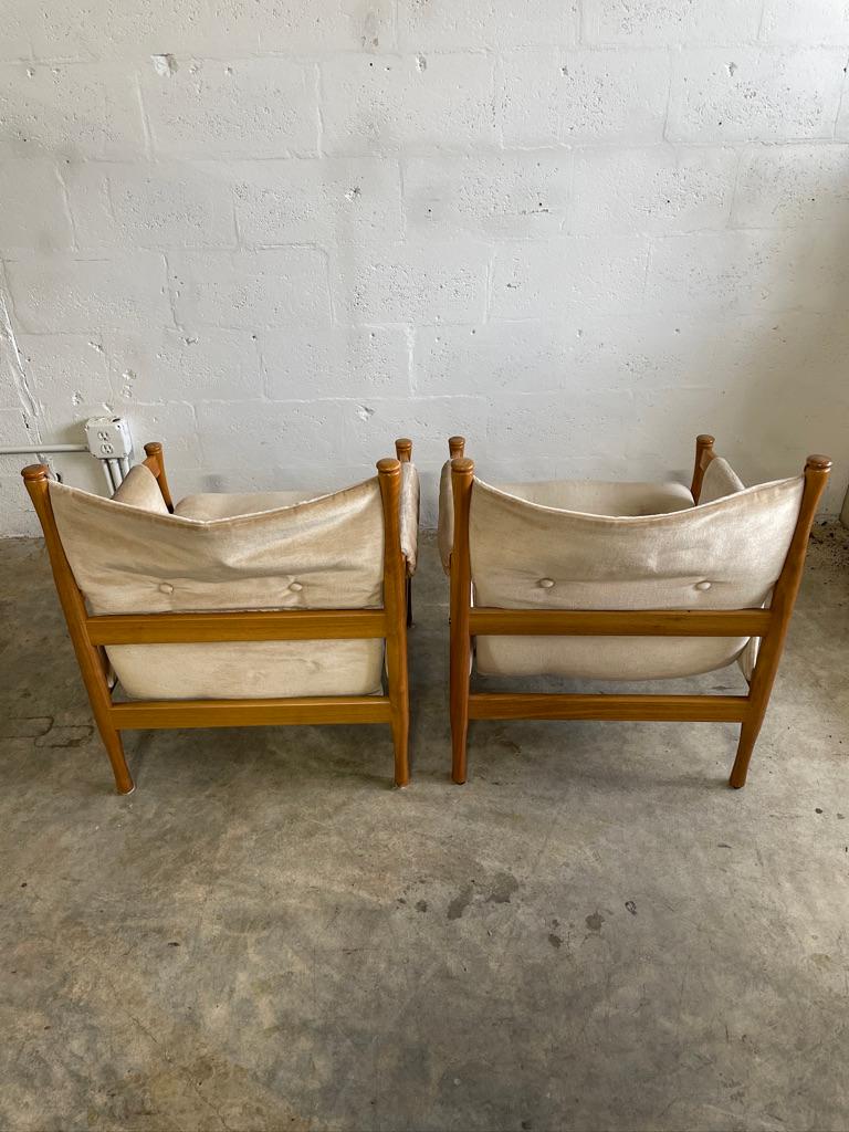 Paar Mid Century Modern Easy Chairs von Dux (20. Jahrhundert) im Angebot