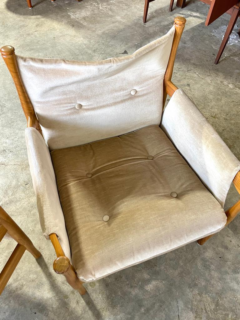 Paar Mid Century Modern Easy Chairs von Dux (Stoff) im Angebot